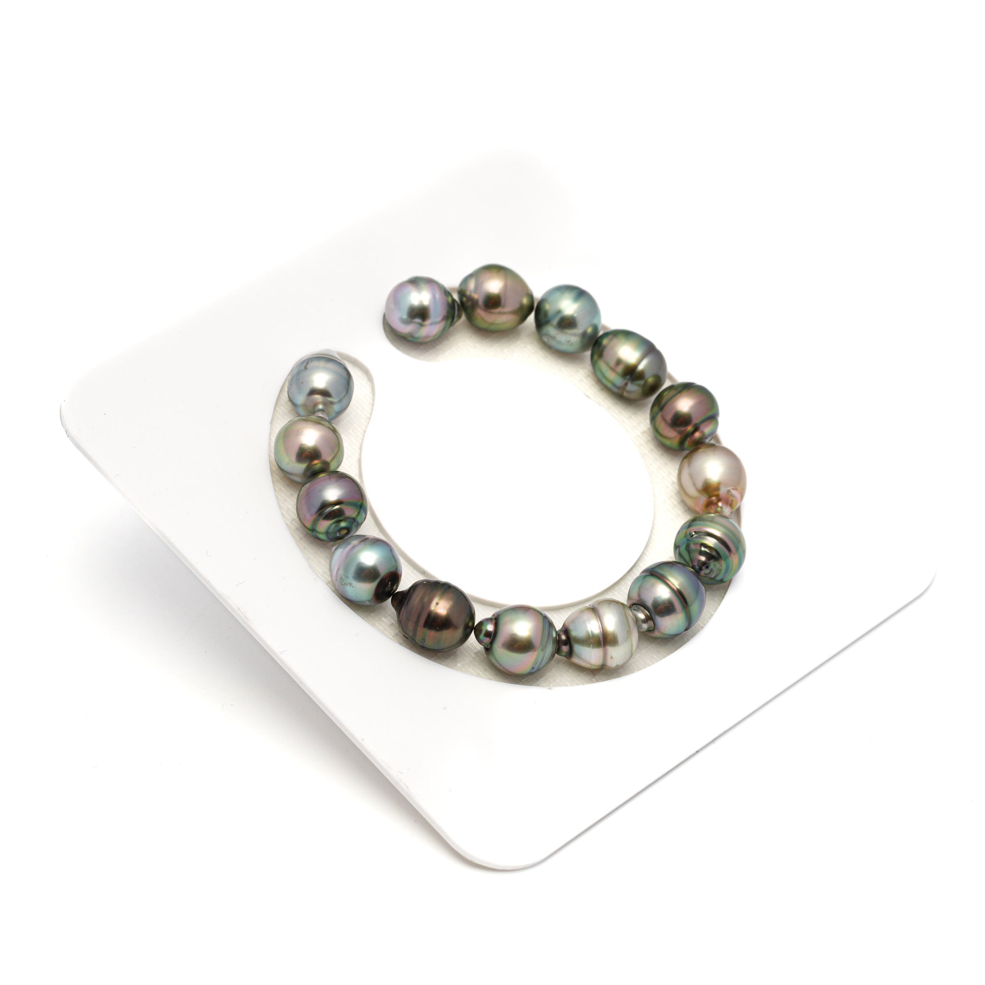 15pcs Light Mix 9-10mm - CL/SB AAA/AA Quality Tahitian Pearl Bracelet BR2254