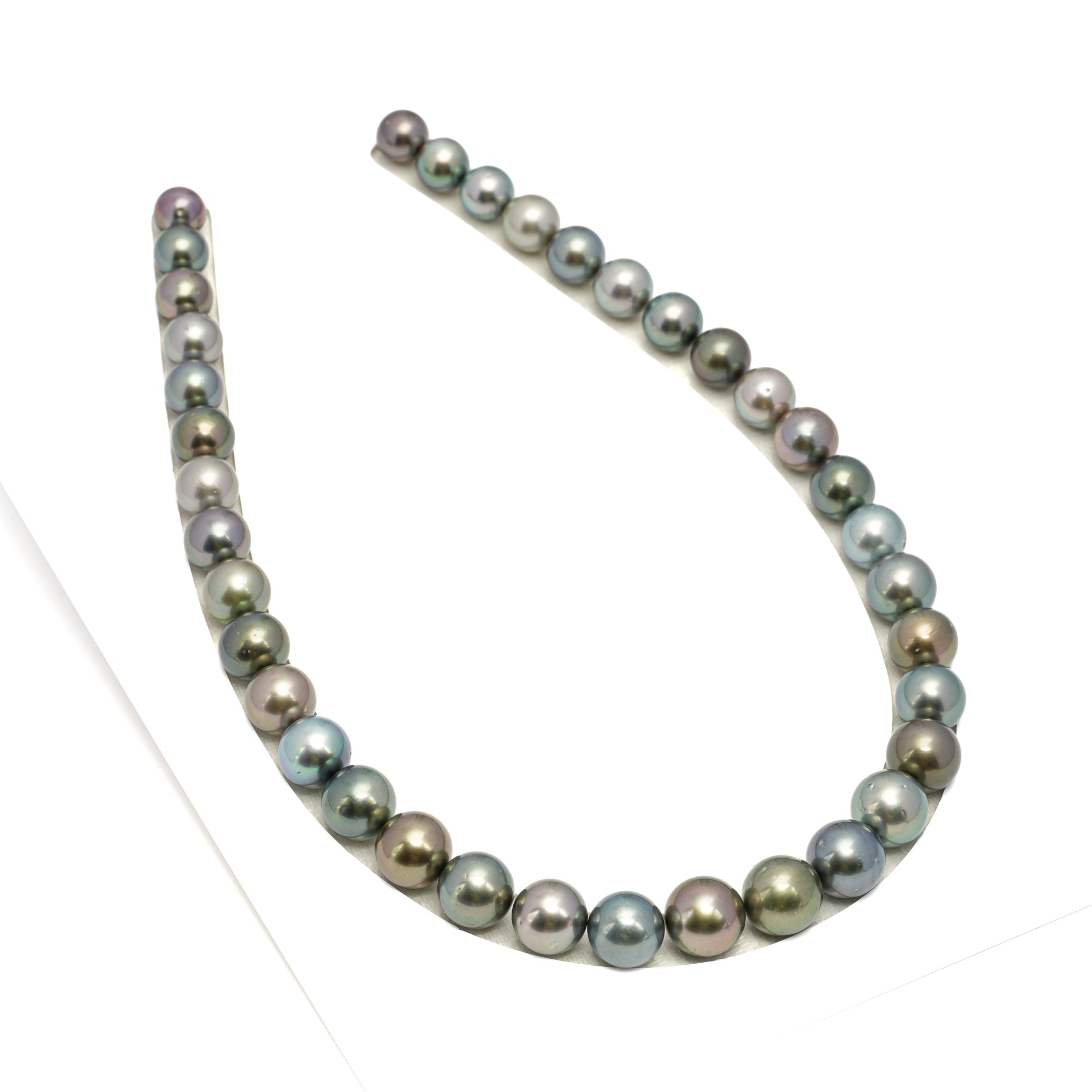 37pcs Multicolor 10-13mm - RSR AAA/AA Quality Tahitian Pearl Necklace NL1667 OR12