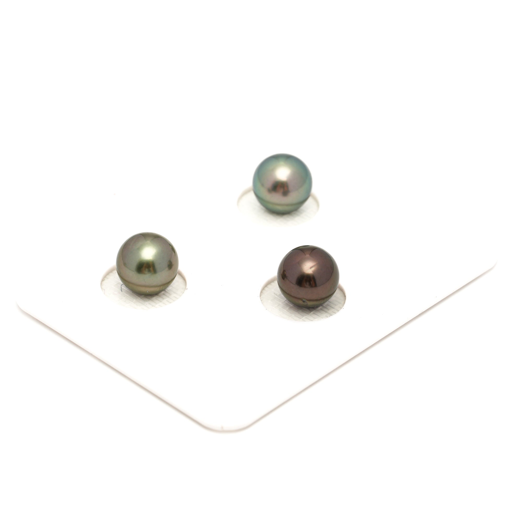 3pcs Multicolor 8.9-9mm - RSR AAA/AA Quality Tahitian Pearl Trio Set ER1831 OR13