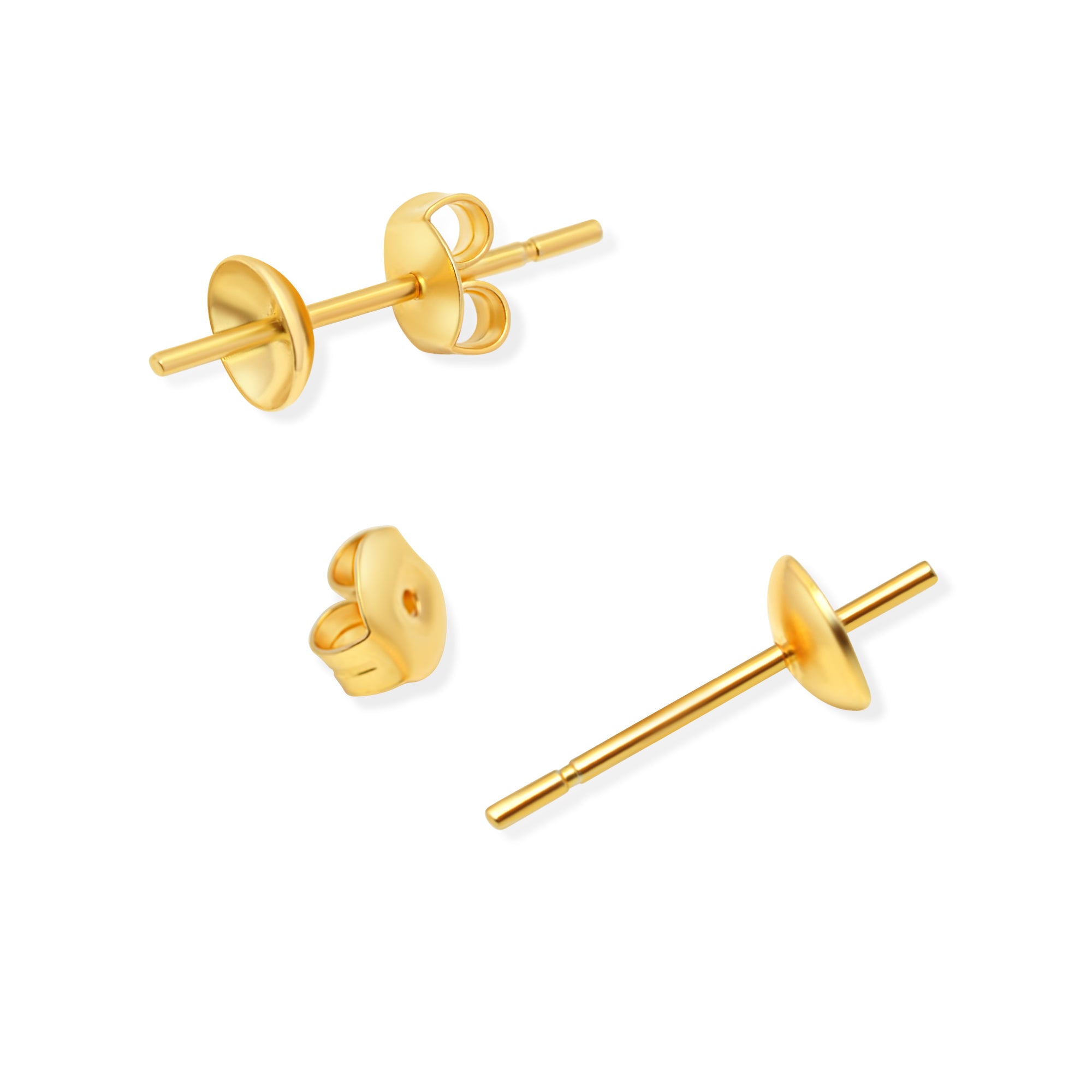 Studs Earring Bails 925 Silver for Pearl SC26
