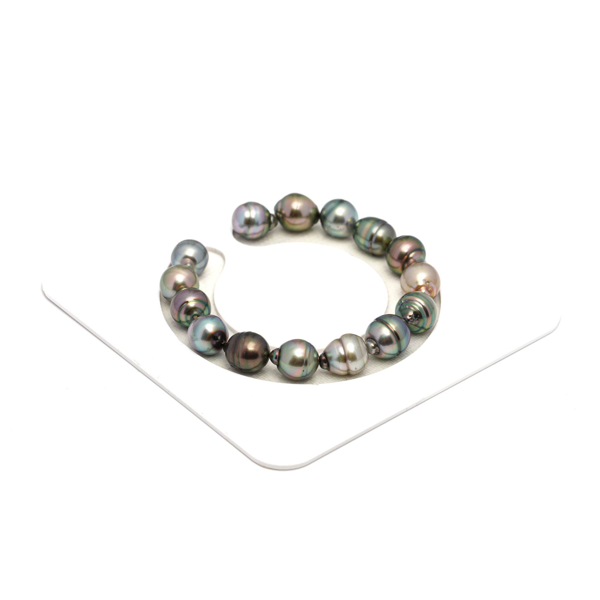 15pcs Light Mix 9-10mm - CL/SB AAA/AA Quality Tahitian Pearl Bracelet BR2254