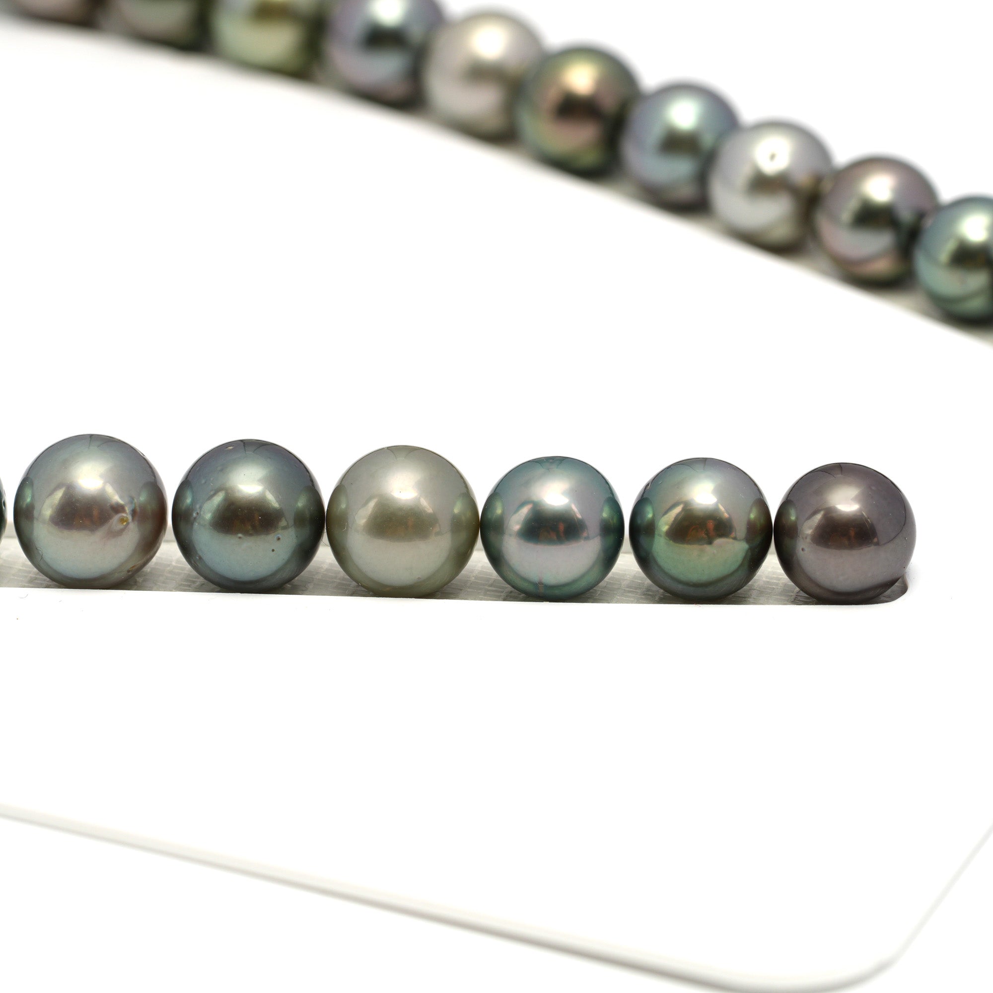 37pcs Multicolor 10-13mm - RSR AAA/AA Quality Tahitian Pearl Necklace NL1667 OR12