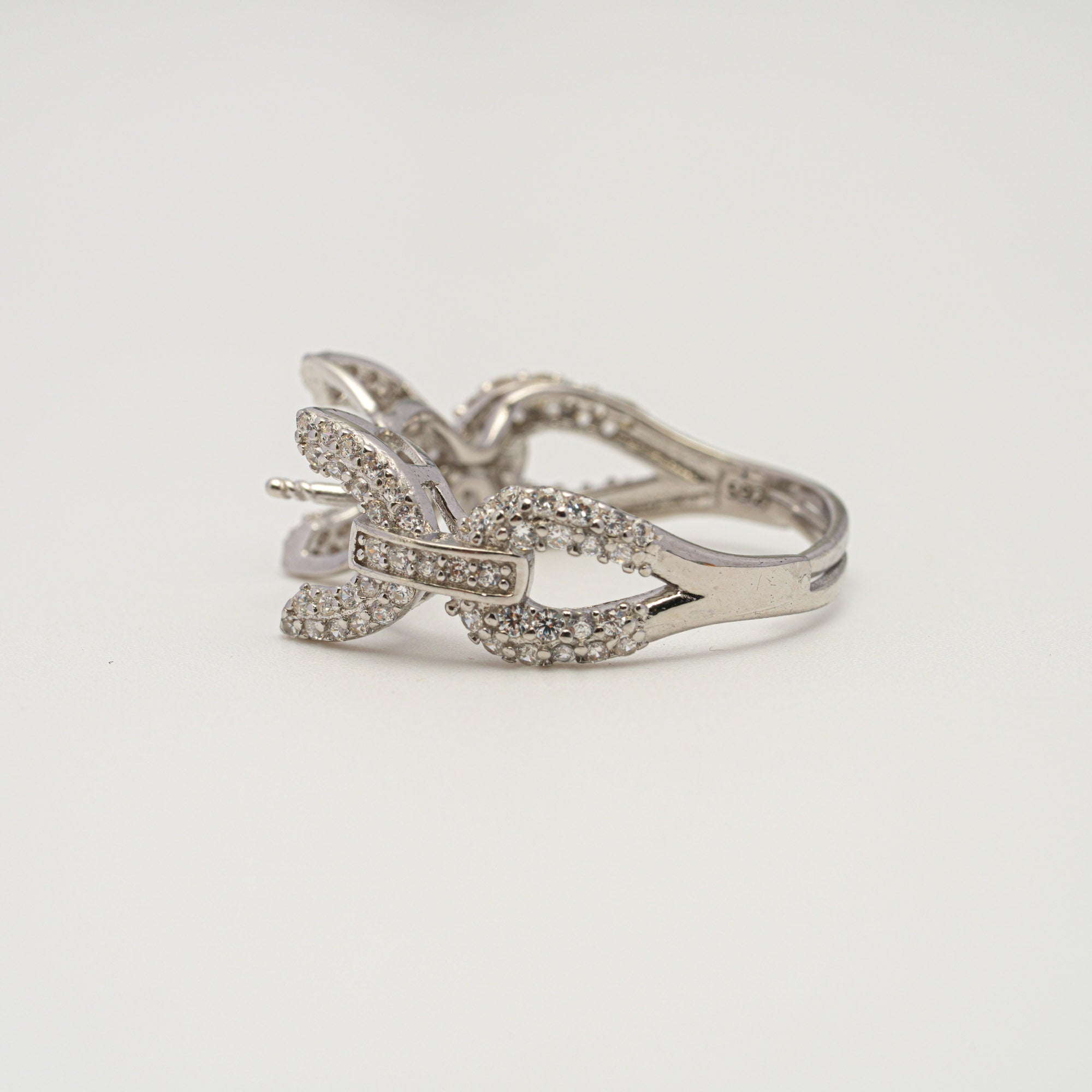 Adjustable Ring 925 Silver for pearl SC493G/SC493