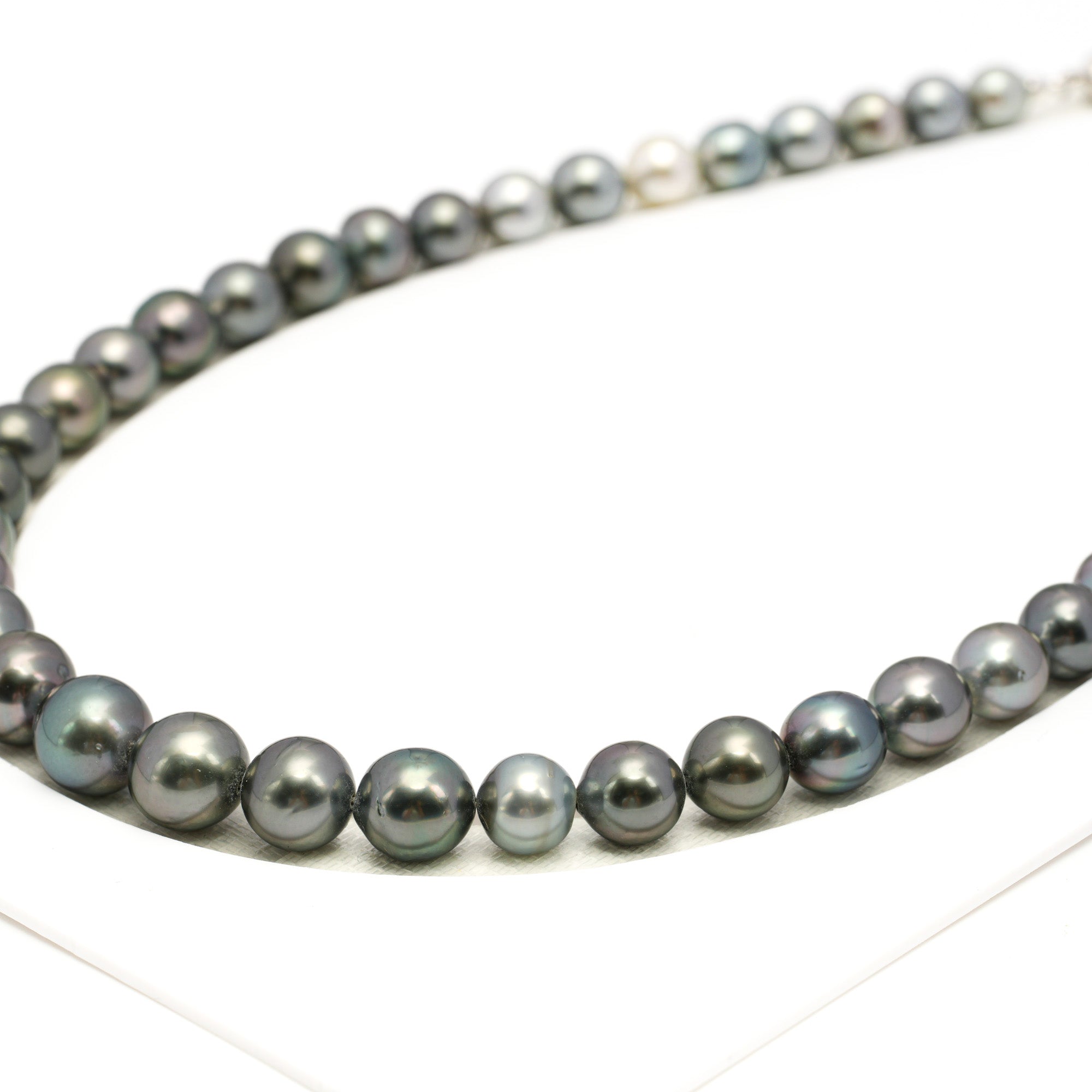 43pcs Mix 8-11mm - SR/NR AAA/AA Quality Tahitian Pearl Drilled Necklace NL1739 WF1