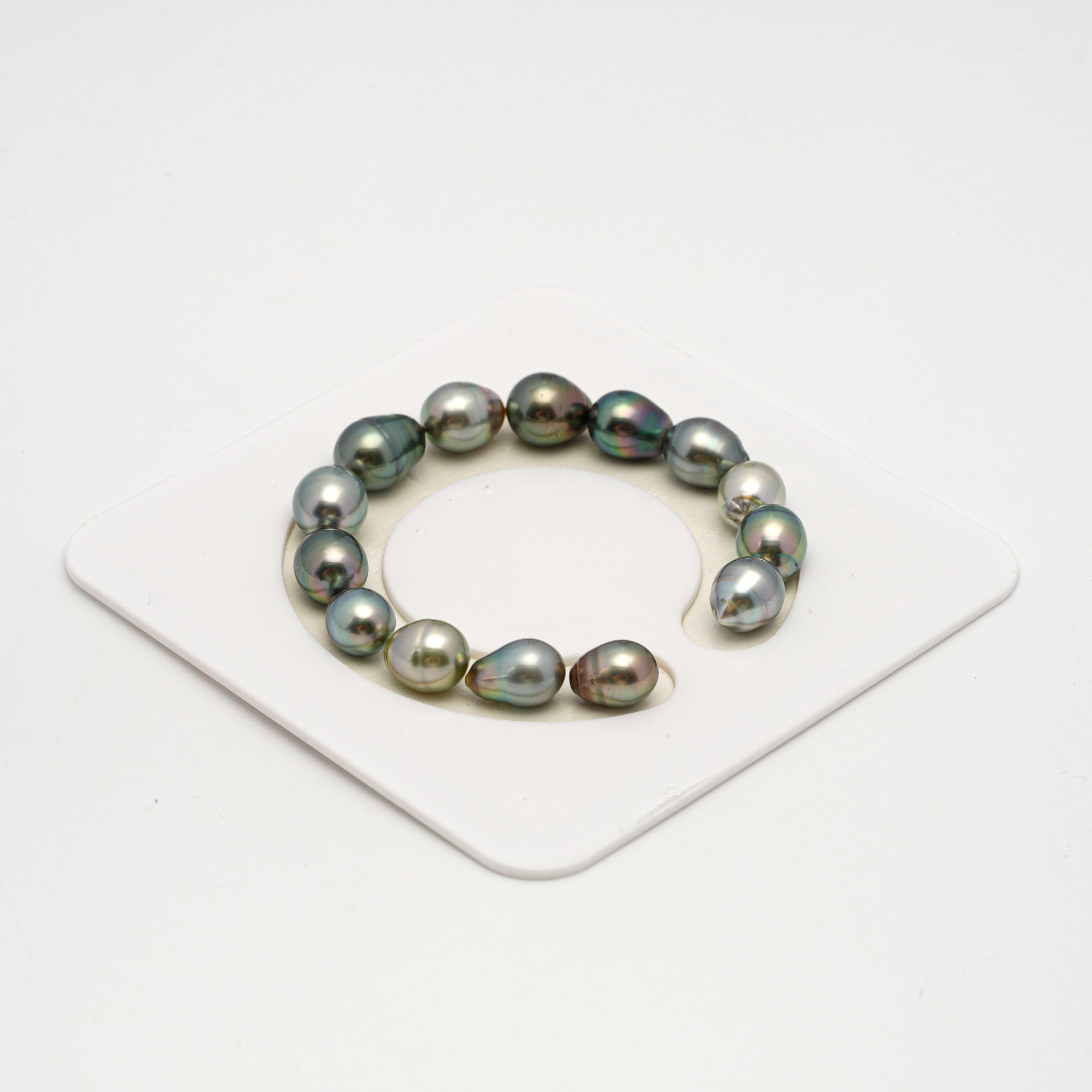 14pcs Multicolor 9-10mm - SB AAA/AA Quality Tahitian Pearl Bracelet BR2194 HL3