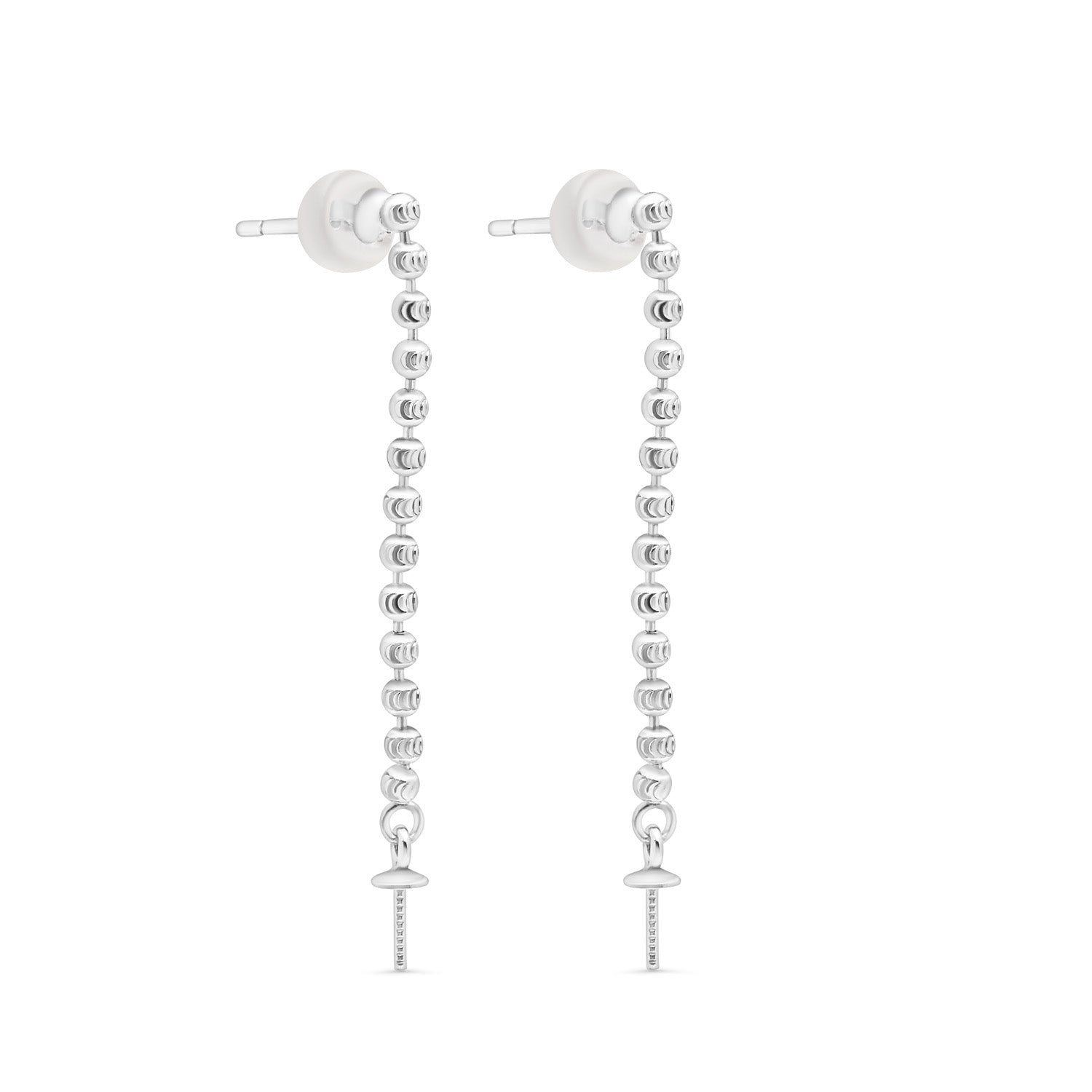 Dangle Earring Bails 925 Silver for Pearl SC329