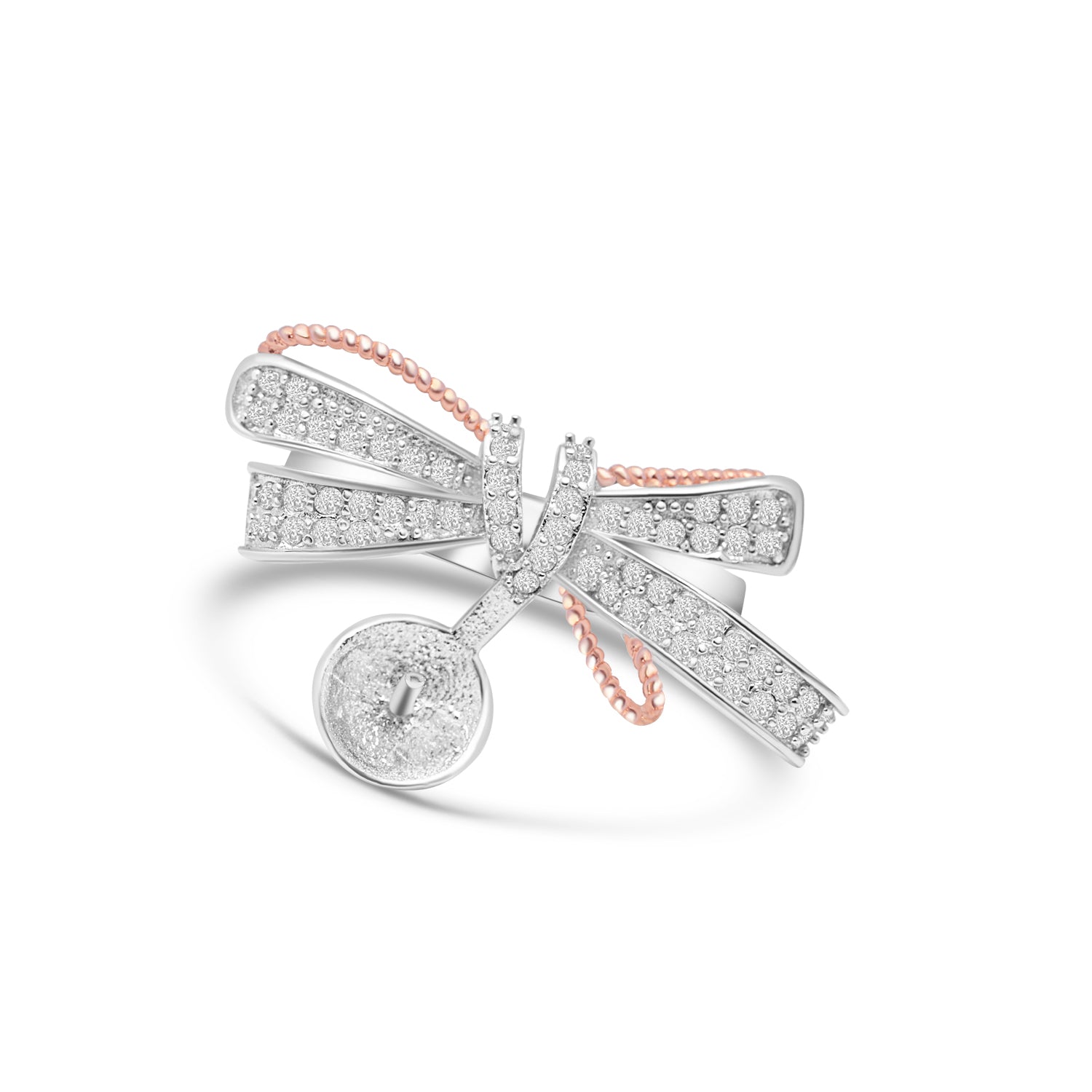 Adjustable Ring 925 Silver for pearl SC370