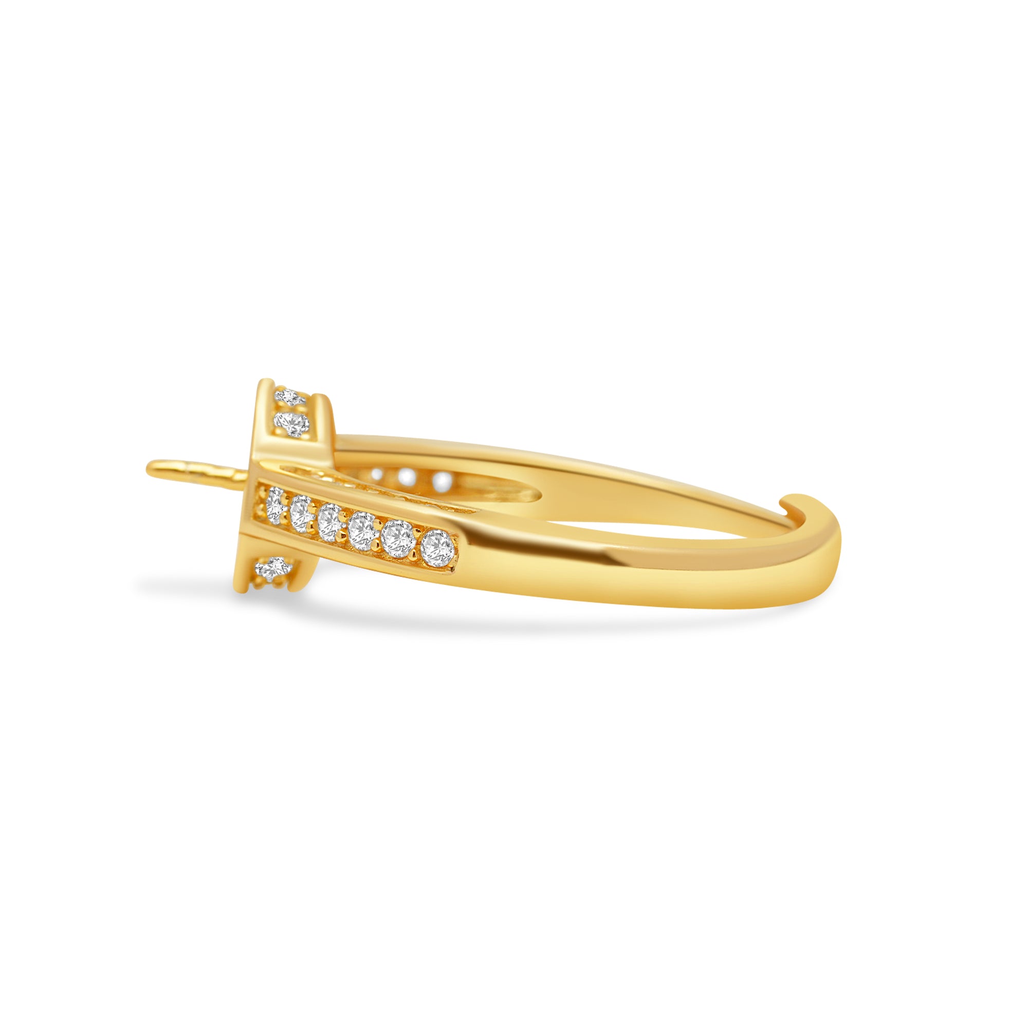 Adjustable Ring 925 Silver for pearl SC525G