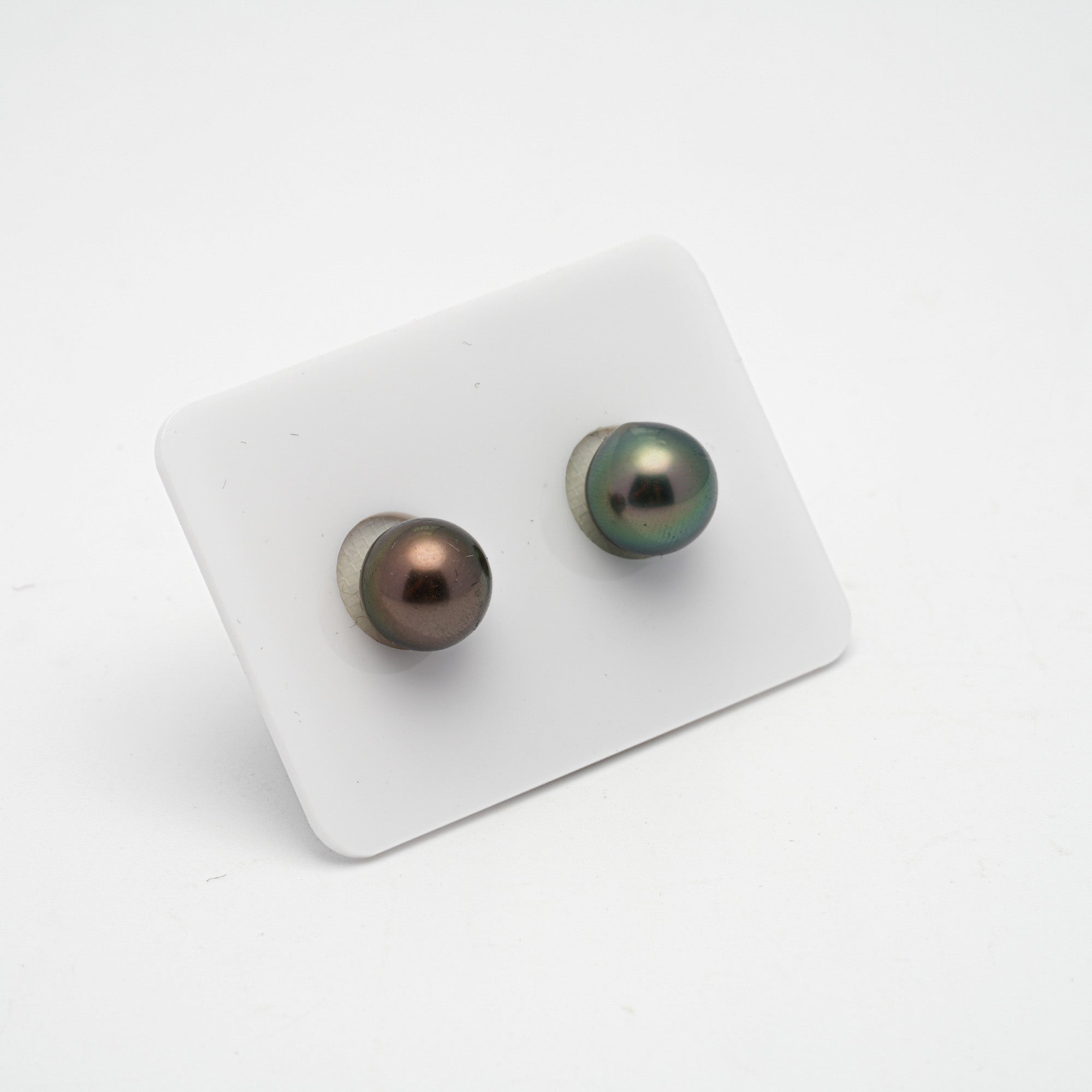2pcs Multicolor 10.2-10.6mm - SB/NR AA/AAA Quality Tahitian Pearl Pair ER1354 A89