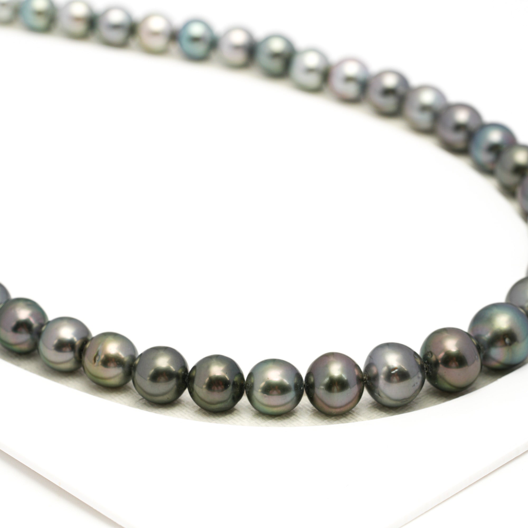 43pcs Mix 8-11mm - SR/NR AAA/AA Quality Tahitian Pearl Drilled Necklace NL1739 WF1