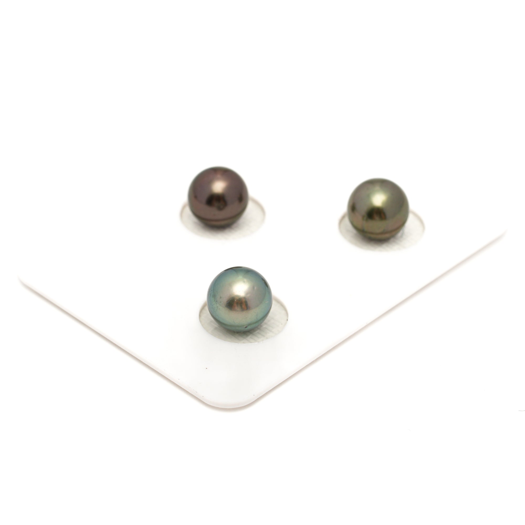 3pcs Multicolor 8.9-9mm - RSR AAA/AA Quality Tahitian Pearl Trio Set ER1831 OR13