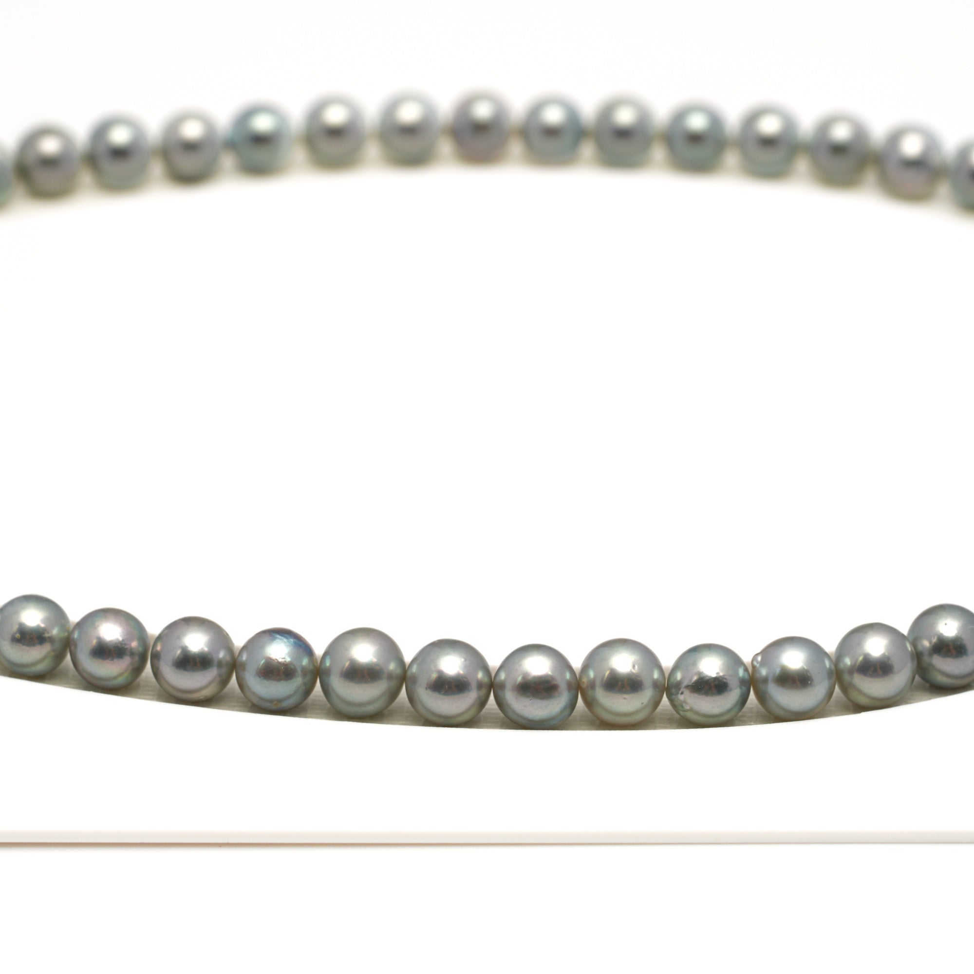 52pcs Akoya Pearl "High Luster" Silver Mix 7.2-7.7mm - SR/NR AAA/AA Quality Necklace AKNL1754 CMA1