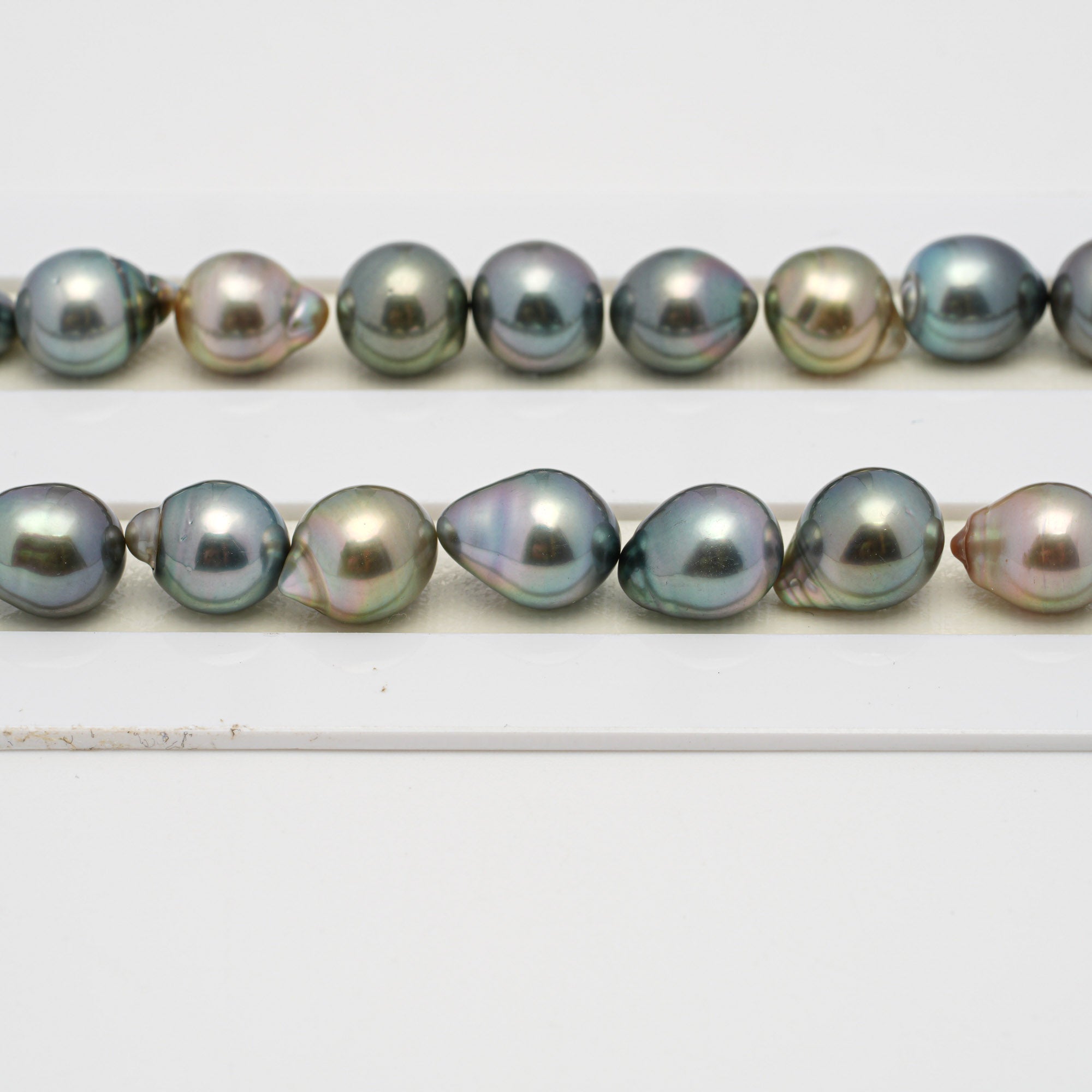 40pcs Multicolor 8-10mm - SB AAA Quality Tahitian Pearl Necklace NL1526