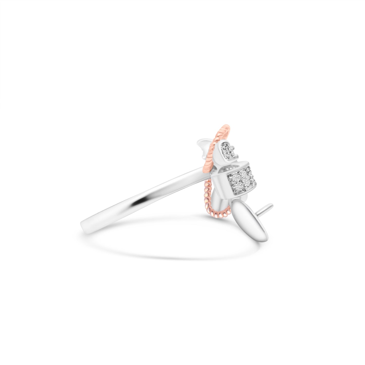 Adjustable Ring 925 Silver for pearl SC370