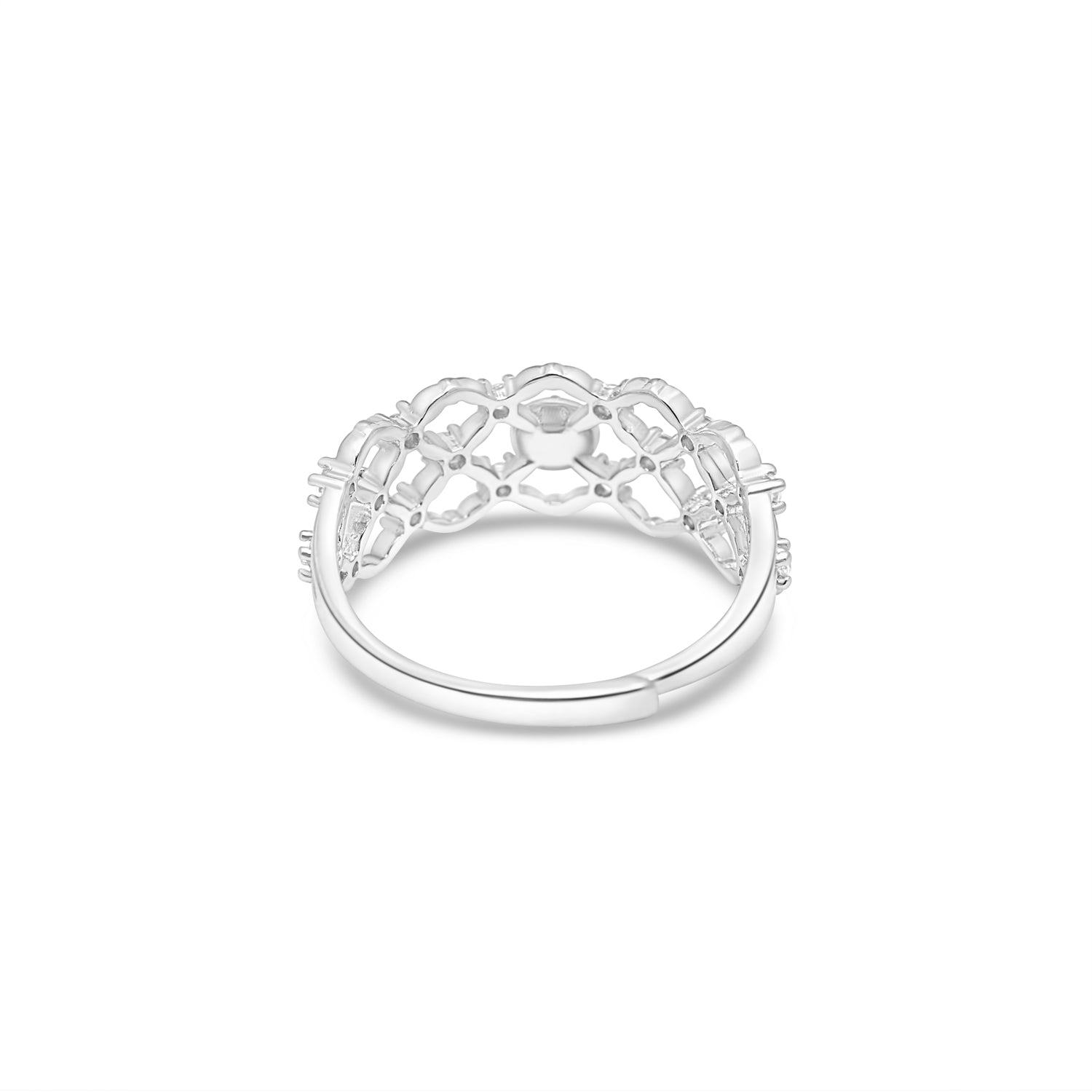 Adjustable Ring 925 Silver for pearl SC381