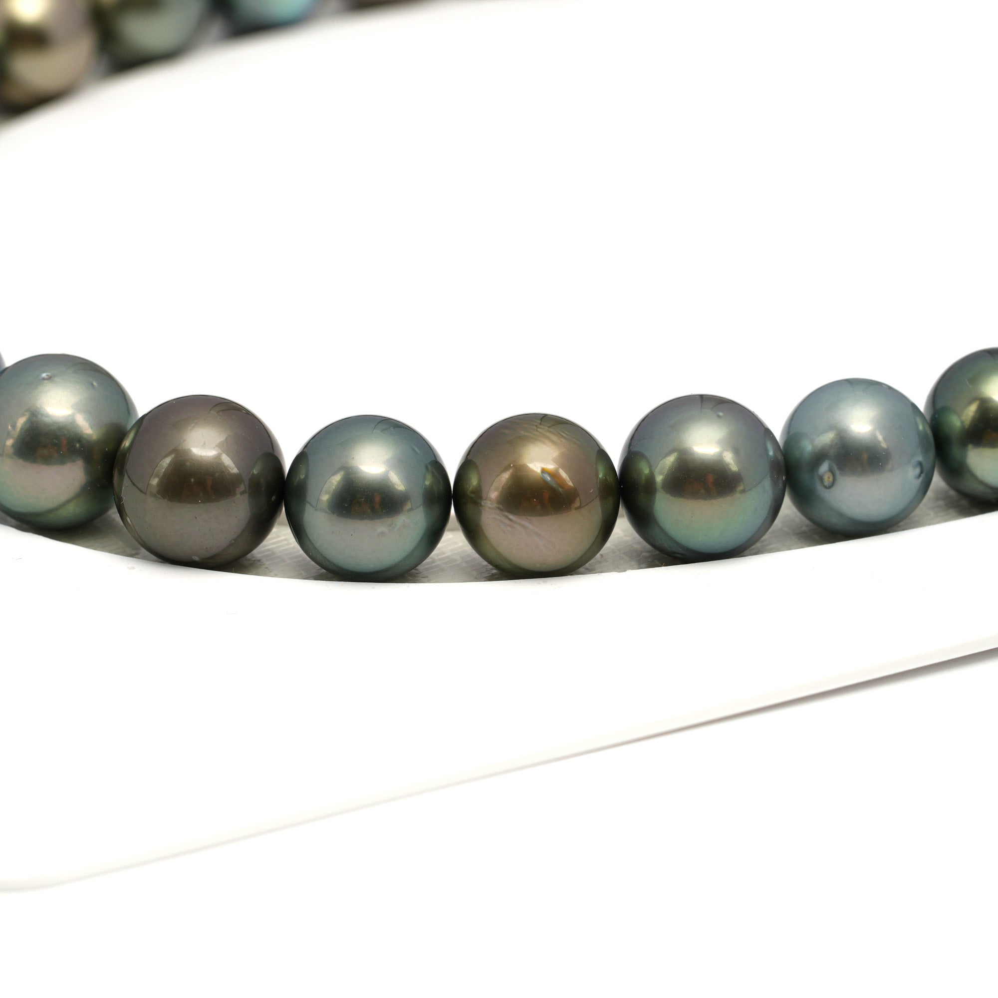 37pcs Multicolor 10-13mm - RSR AAA/AA Quality Tahitian Pearl Necklace NL1667 OR12