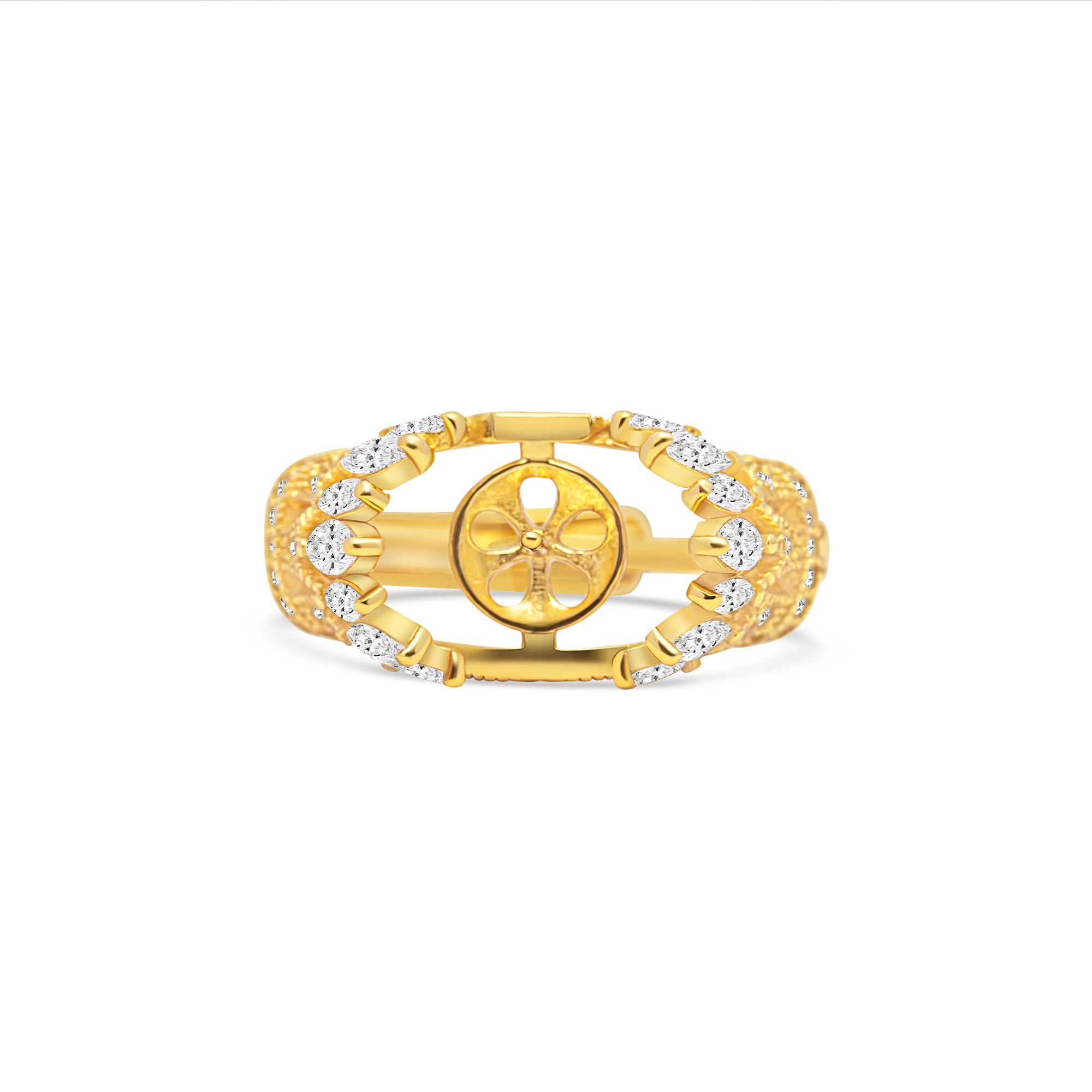 Adjustable Ring 925 Silver for pearl SC472G