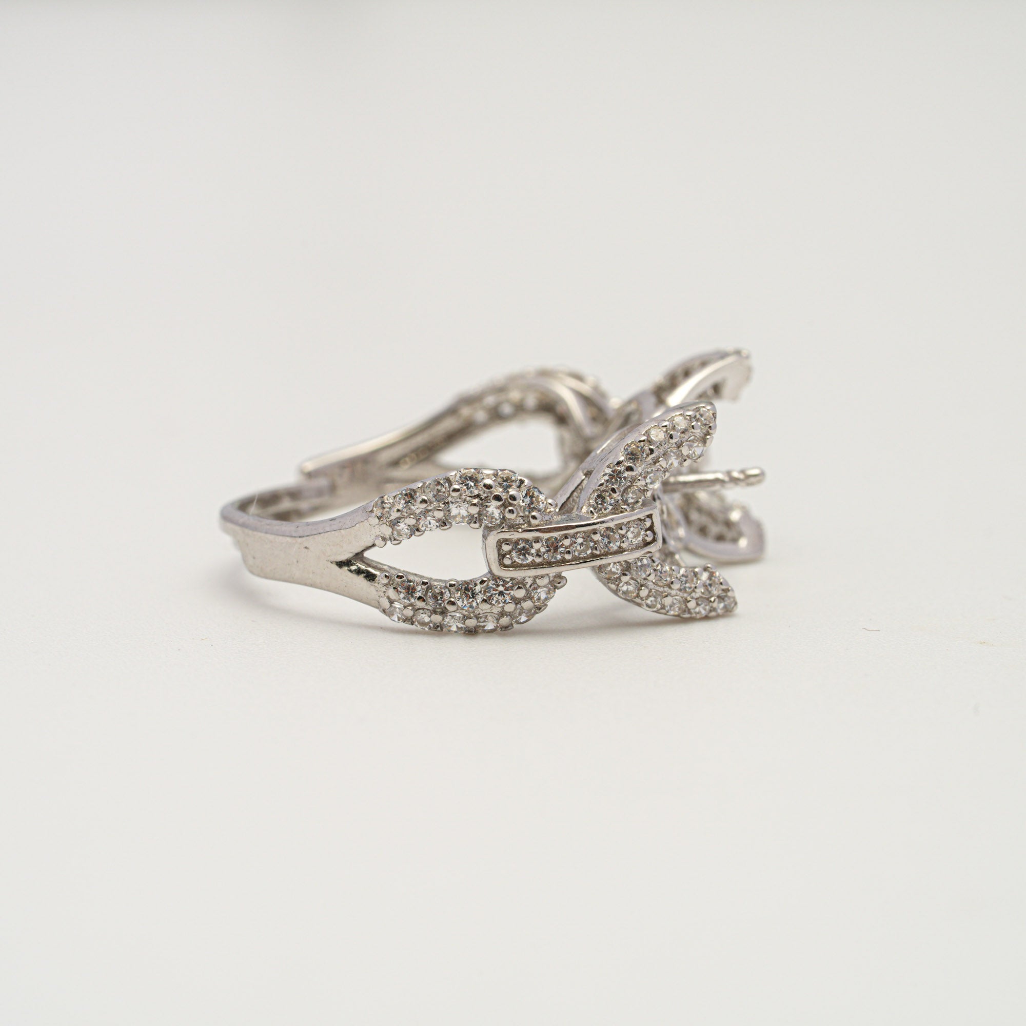 Adjustable Ring 925 Silver for pearl SC493G/SC493