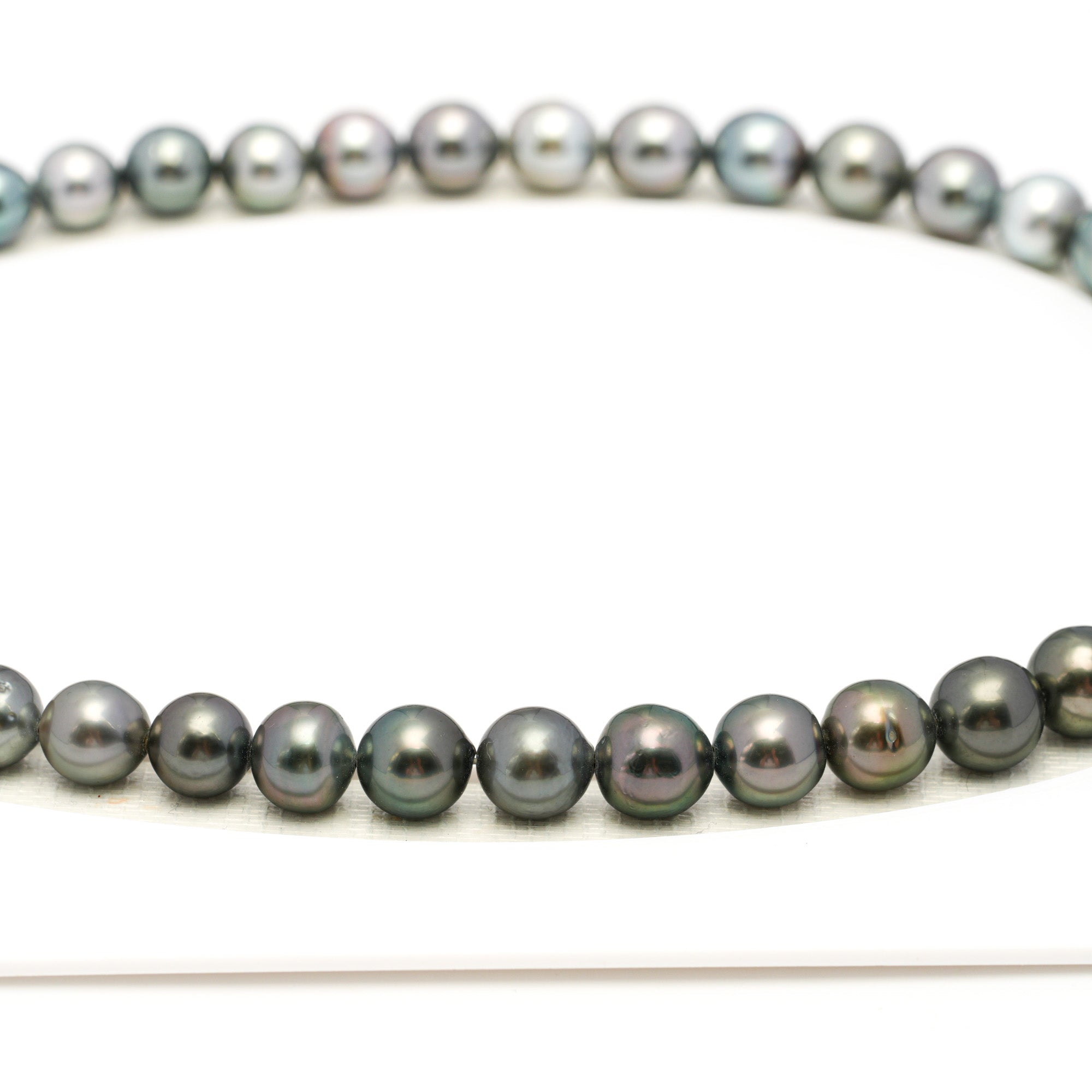 43pcs Mix 8-11mm - SR/NR AAA/AA Quality Tahitian Pearl Drilled Necklace NL1739 WF1