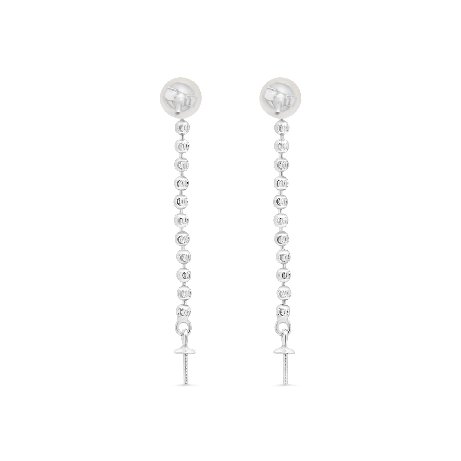 Dangle Earring Bails 925 Silver for Pearl SC329