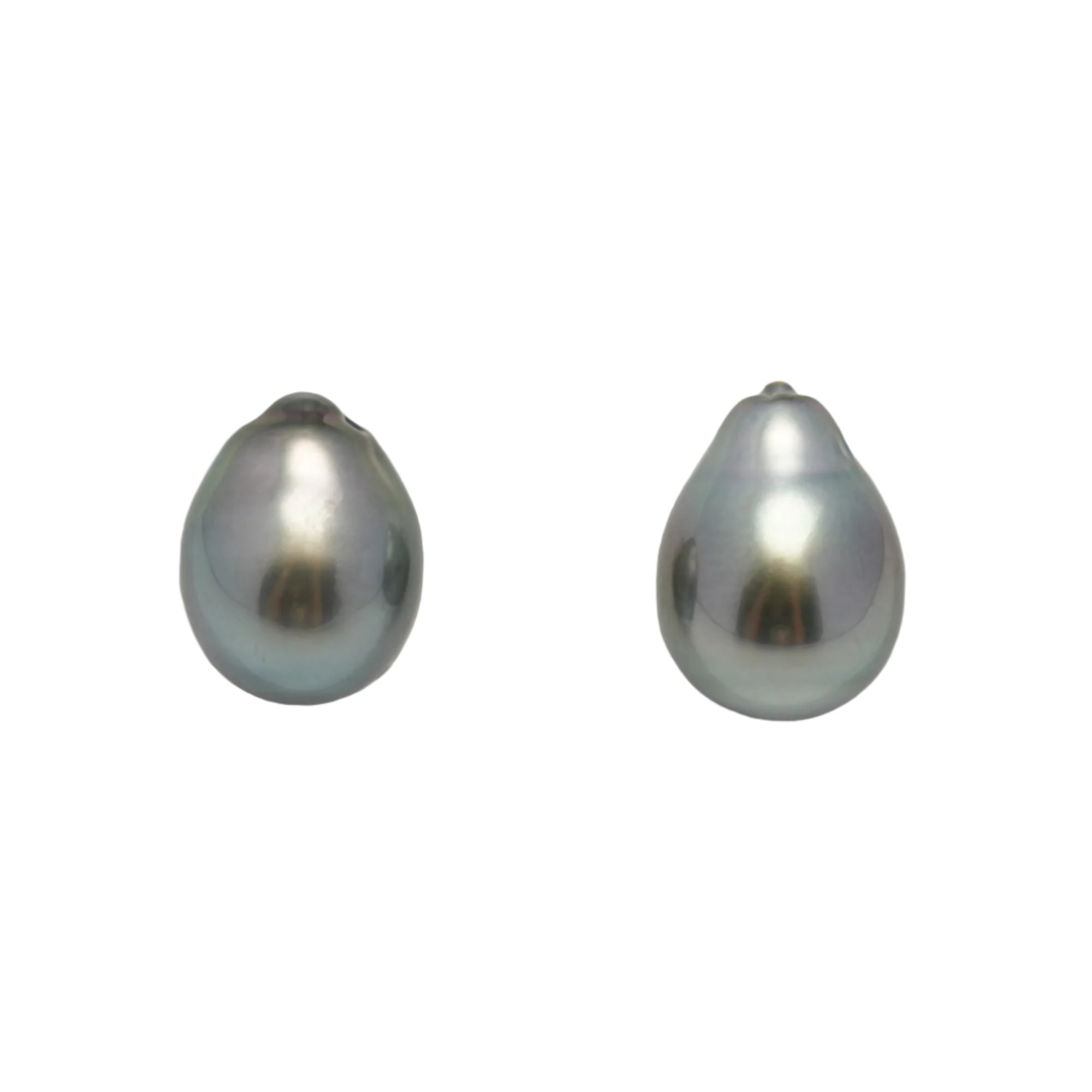 2pcs Light 10.5-10.6mm - SB AAA Quality Tahitian Pearl Pair ER1542 A101