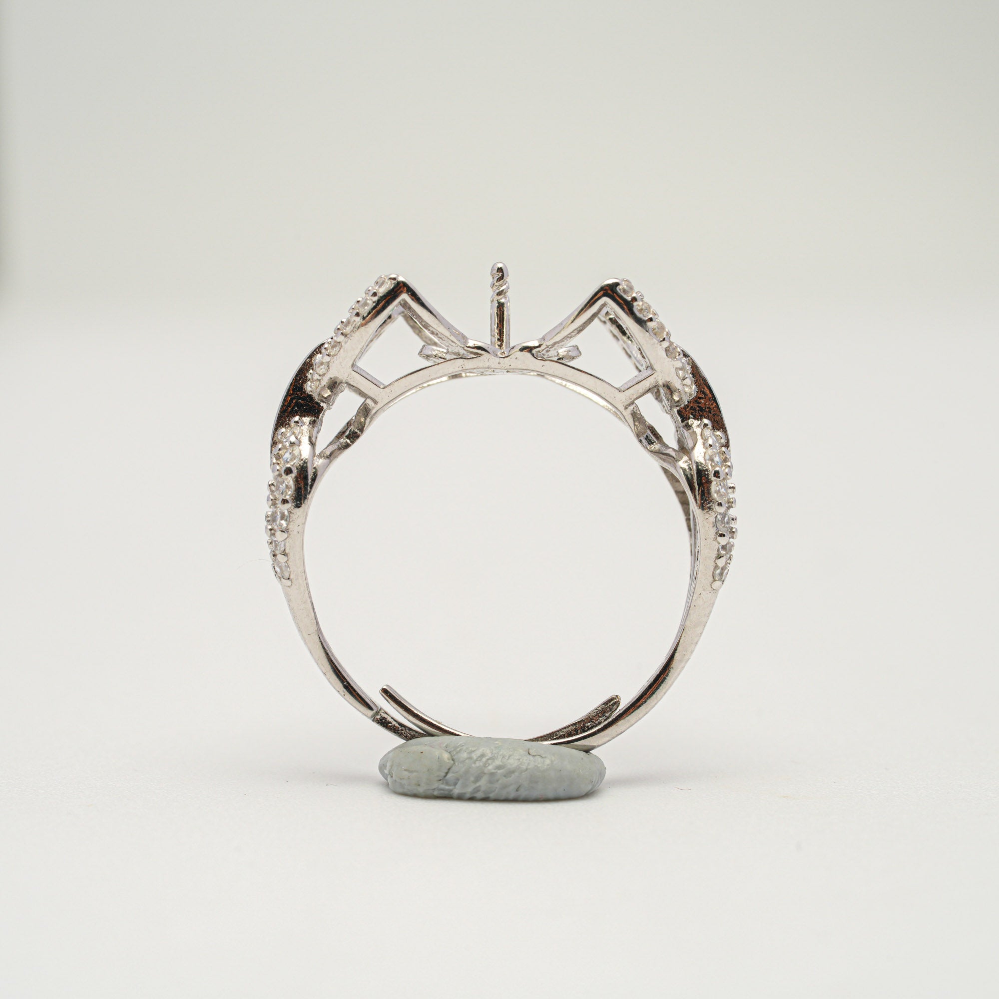 Adjustable Ring 925 Silver for pearl SC493G/SC493
