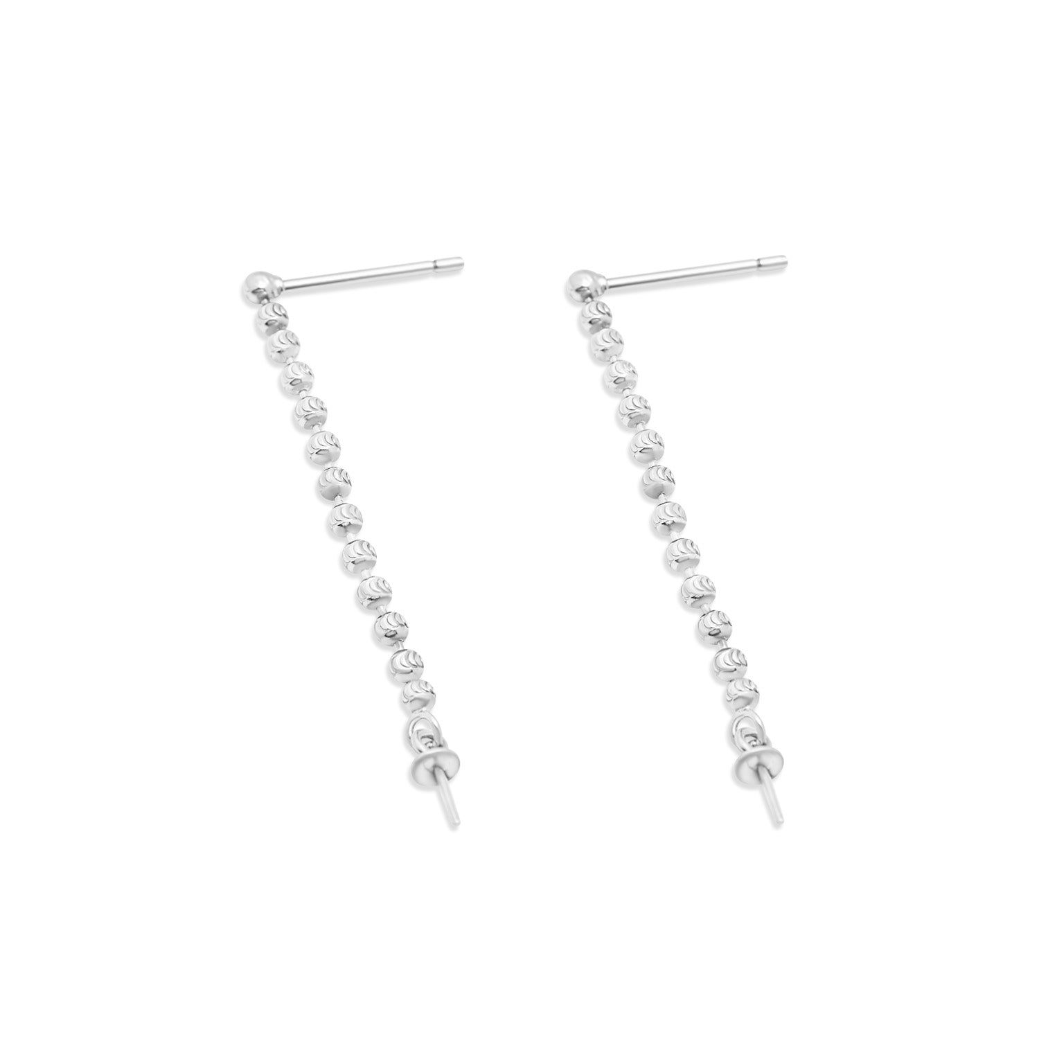 Dangle Earring Bails 925 Silver for Pearl SC329