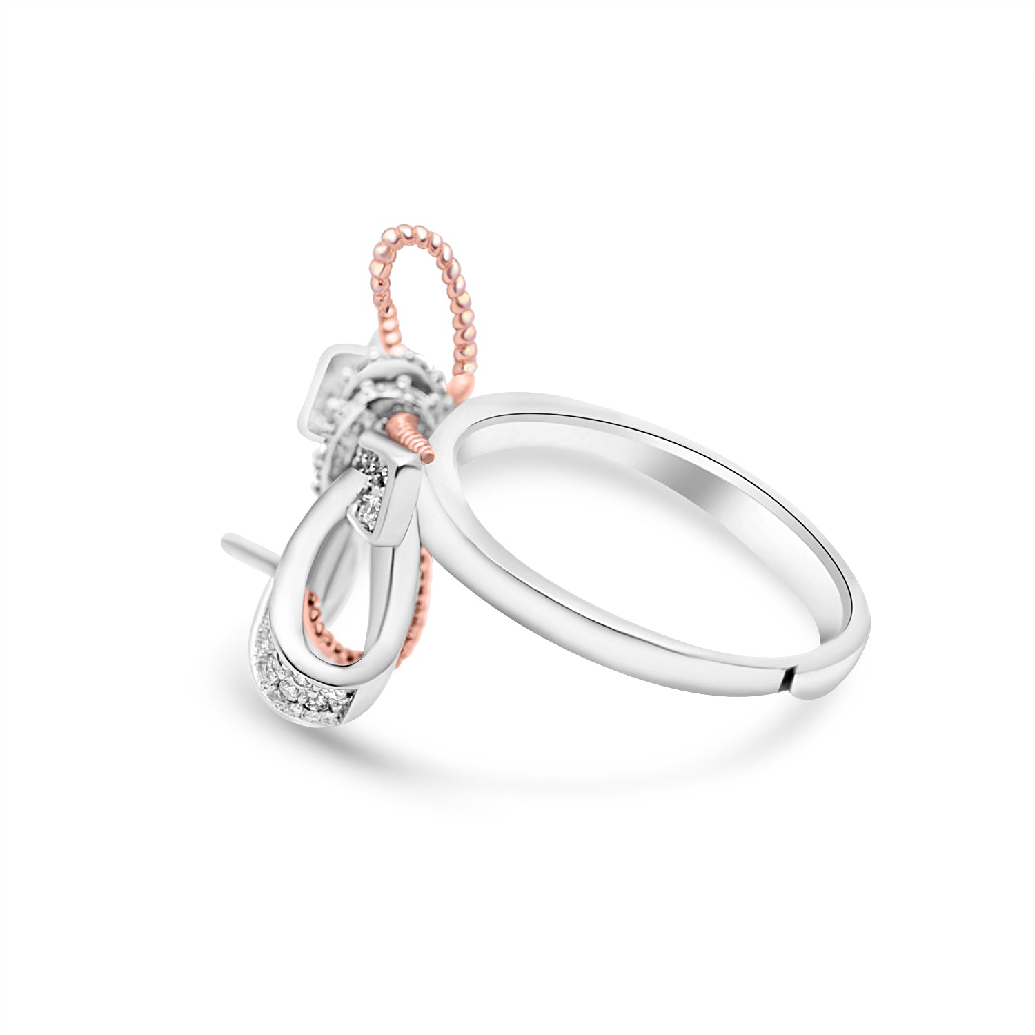 Adjustable Ring 925 Silver for pearl SC370
