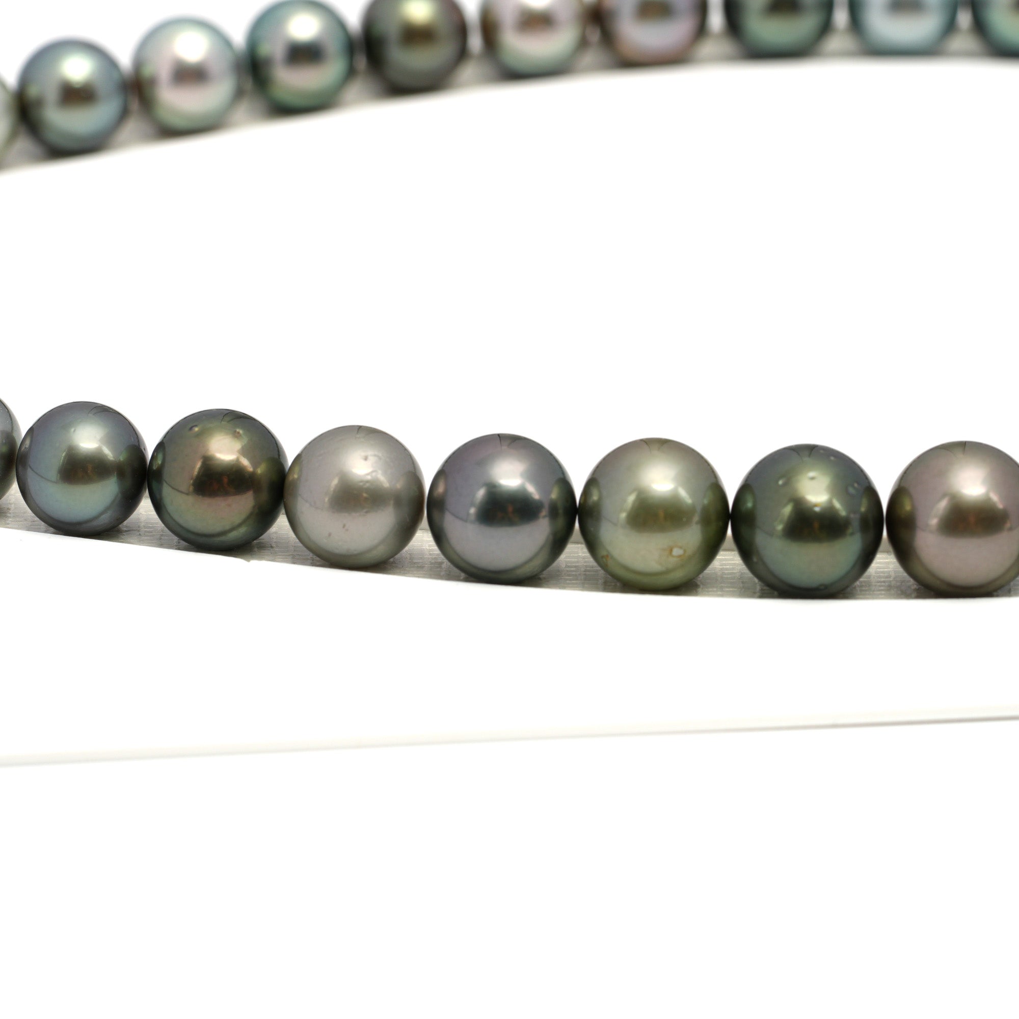 37pcs Multicolor 10-13mm - RSR AAA/AA Quality Tahitian Pearl Necklace NL1667 OR12