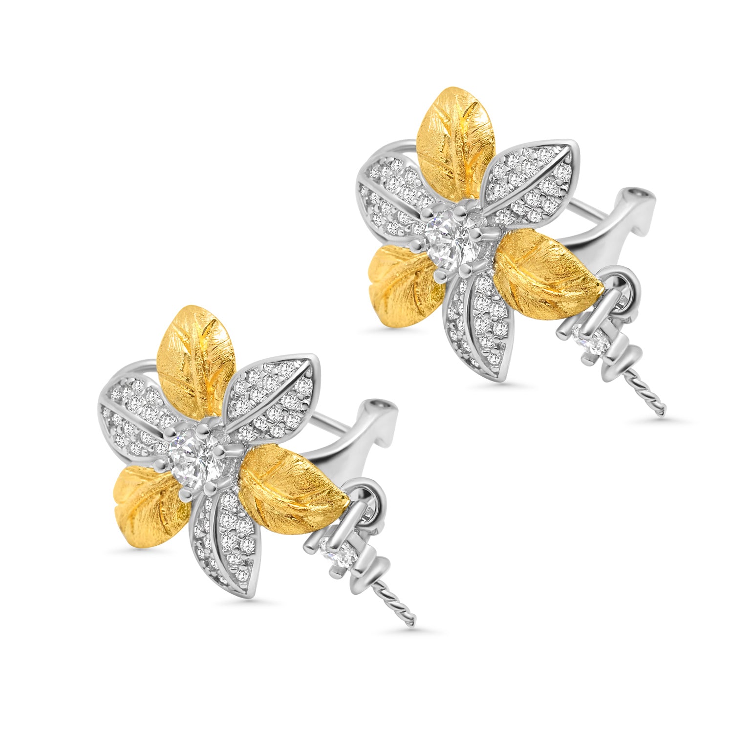 Dangle Earring Clasp 925 Silver for Pearl SC286