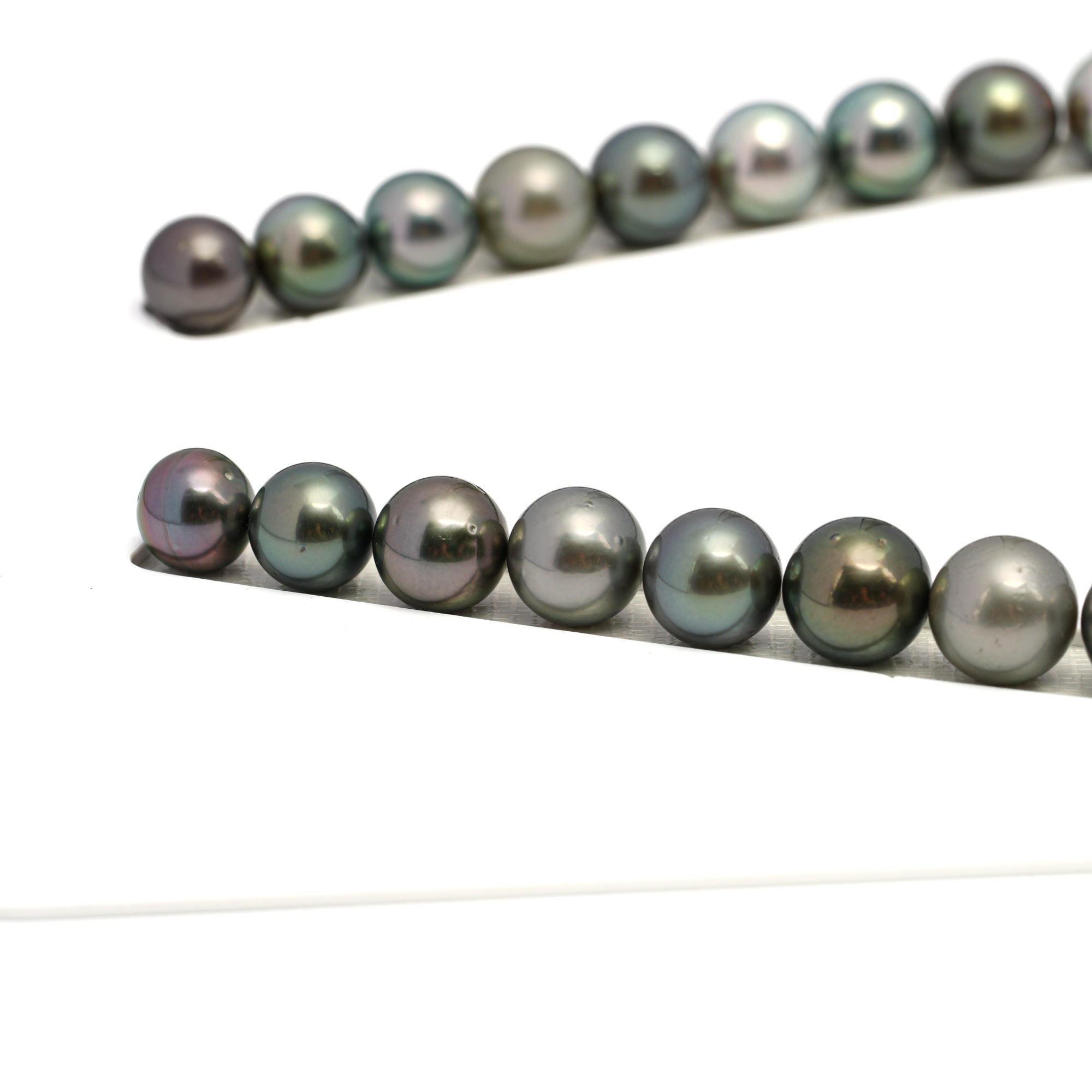 37pcs Multicolor 10-13mm - RSR AAA/AA Quality Tahitian Pearl Necklace NL1667 OR12