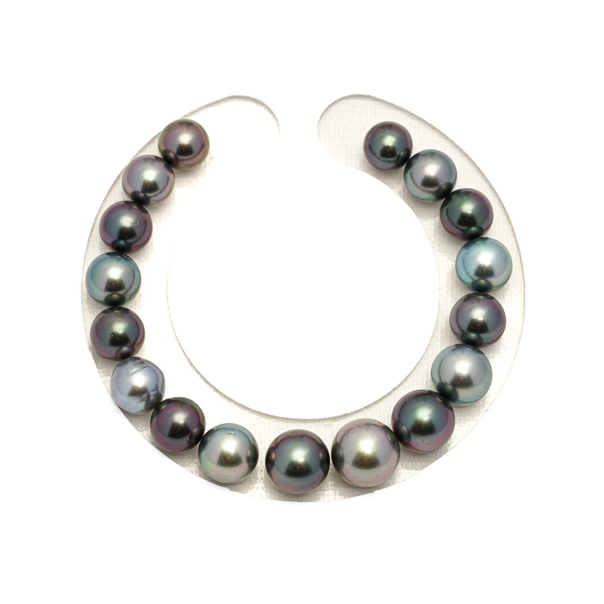 17pcs Multicolor 8-11mm - SR AAA/AA Quality Tahitian Pearl Bracelet BR2255