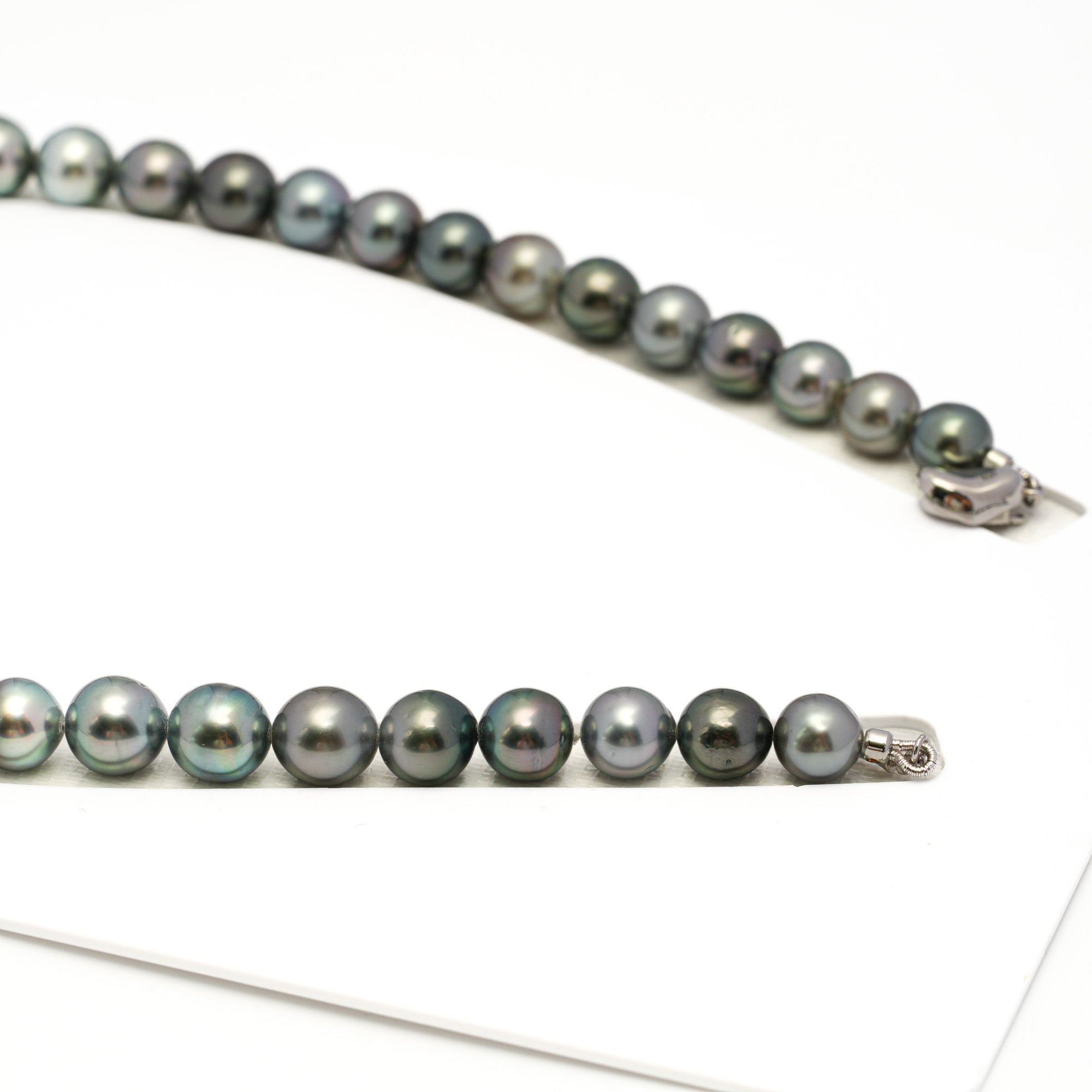41pcs Multicolor 8-13mm - SB/NR AAA/AA Quality Tahitian Pearl Drilled Necklace NL1729 WF1
