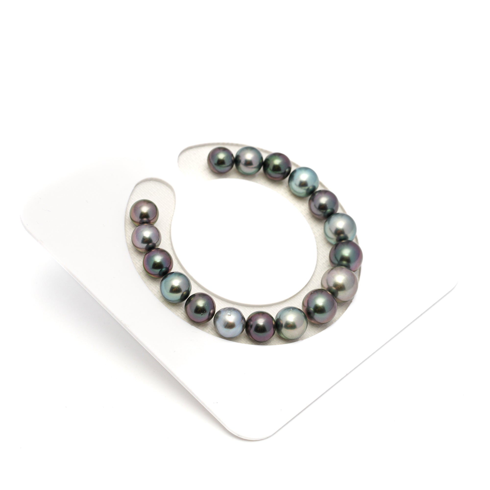 17pcs Multicolor 8-11mm - SR AAA/AA Quality Tahitian Pearl Bracelet BR2255
