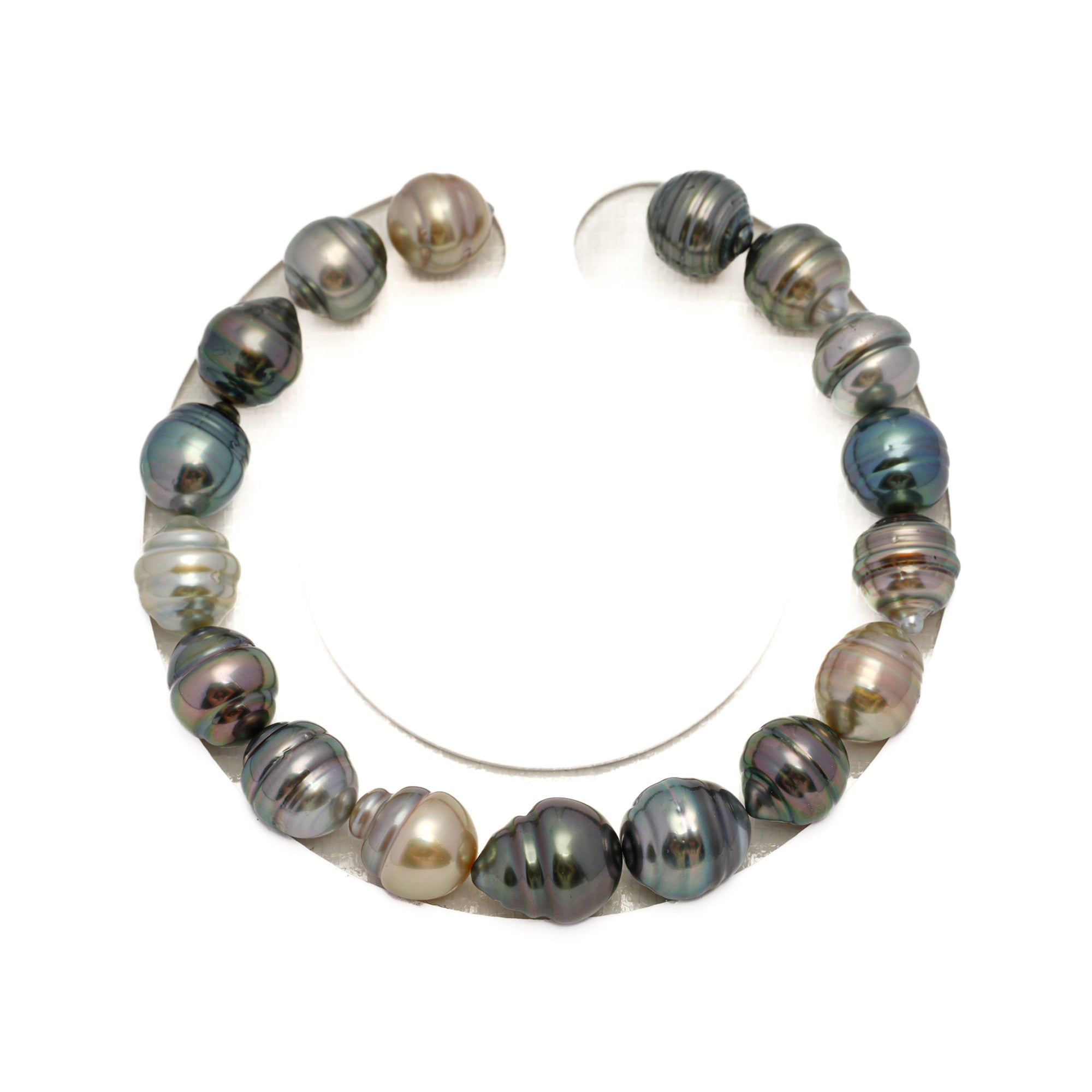 17pcs Multicolor 9-10mm - CL AAA Quality Tahitian Pearl Bracelet BR2288 HL4