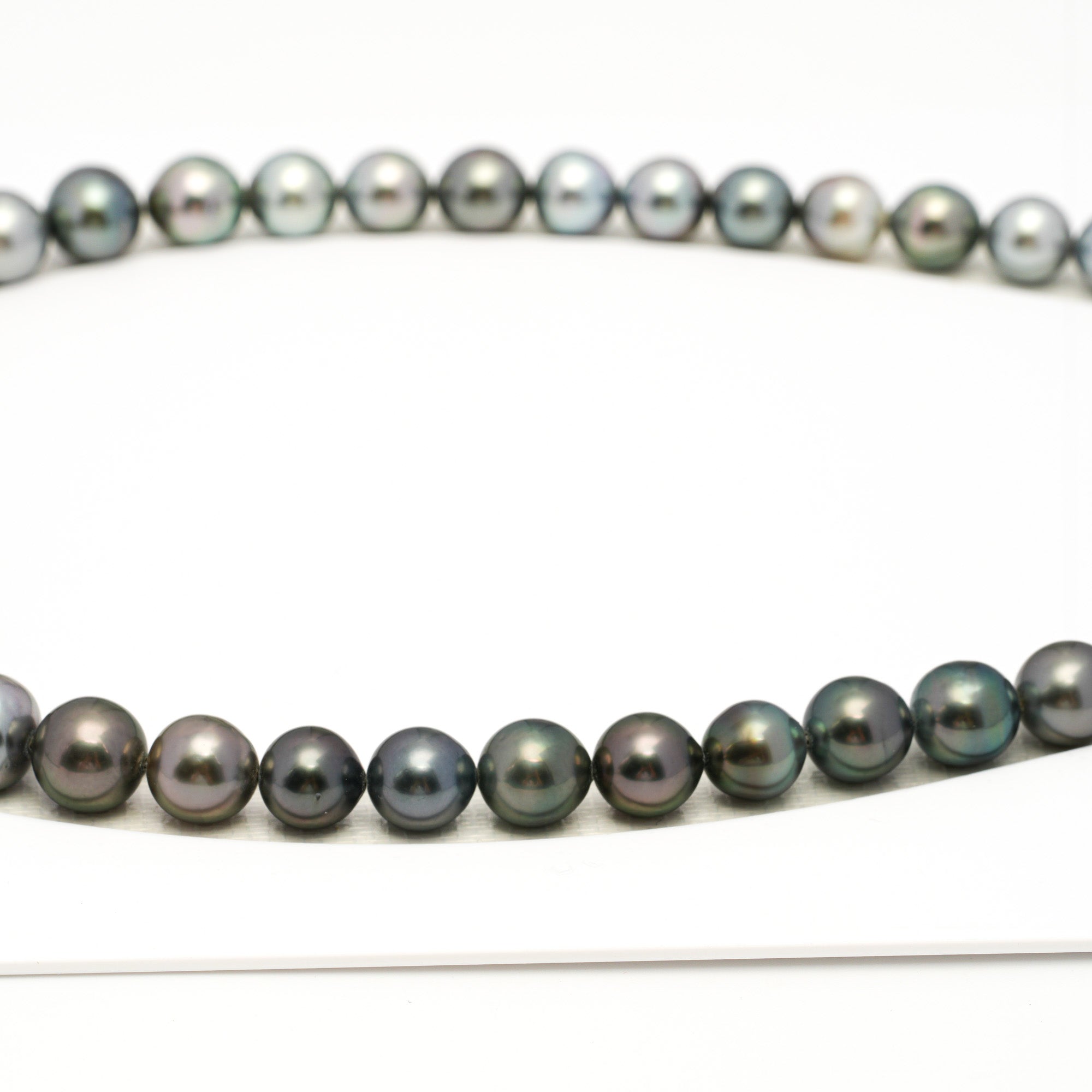 41pcs Multicolor 8-13mm - SB/NR AAA/AA Quality Tahitian Pearl Drilled Necklace NL1729 WF1