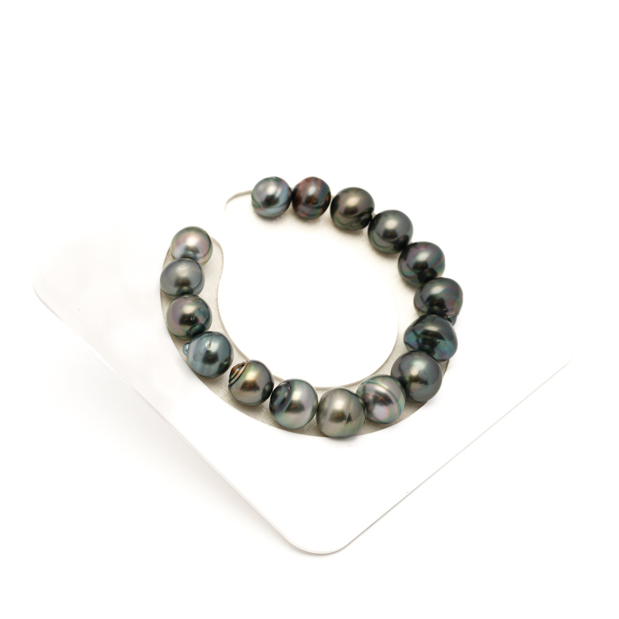 16pcs Mix 10-13mm - SB AAA/AA Quality Tahitian Pearl Bracelet BR2443 LP1