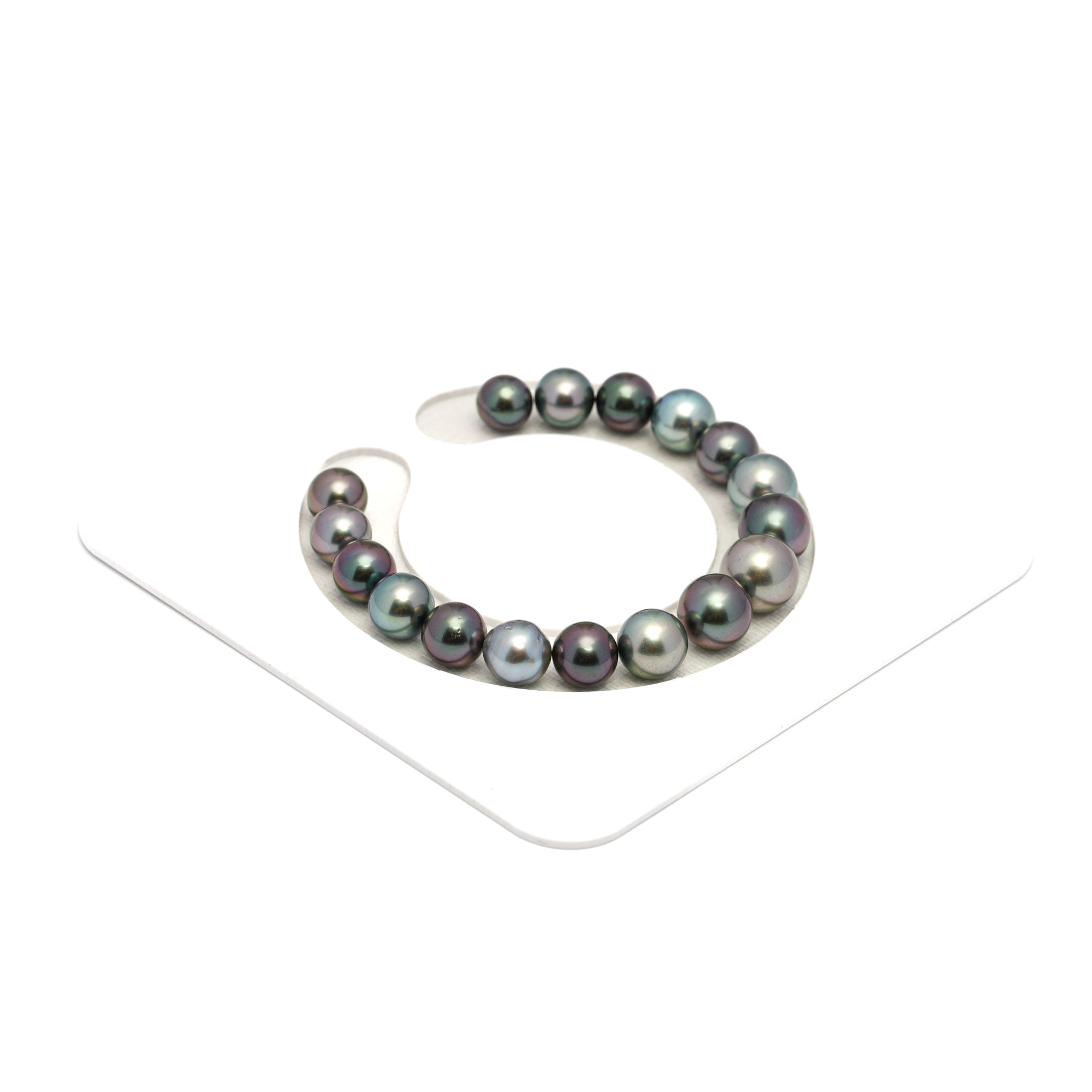17pcs Multicolor 8-11mm - SR AAA/AA Quality Tahitian Pearl Bracelet BR2255