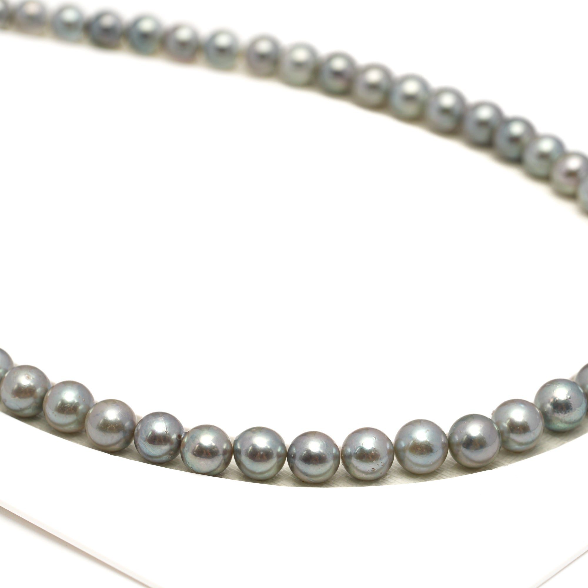 53pcs Akoya Pearl "High Luster" Silver Mix 7-7.9mm - SB/NR AA/A Quality Necklace AKNL1755 CMA1
