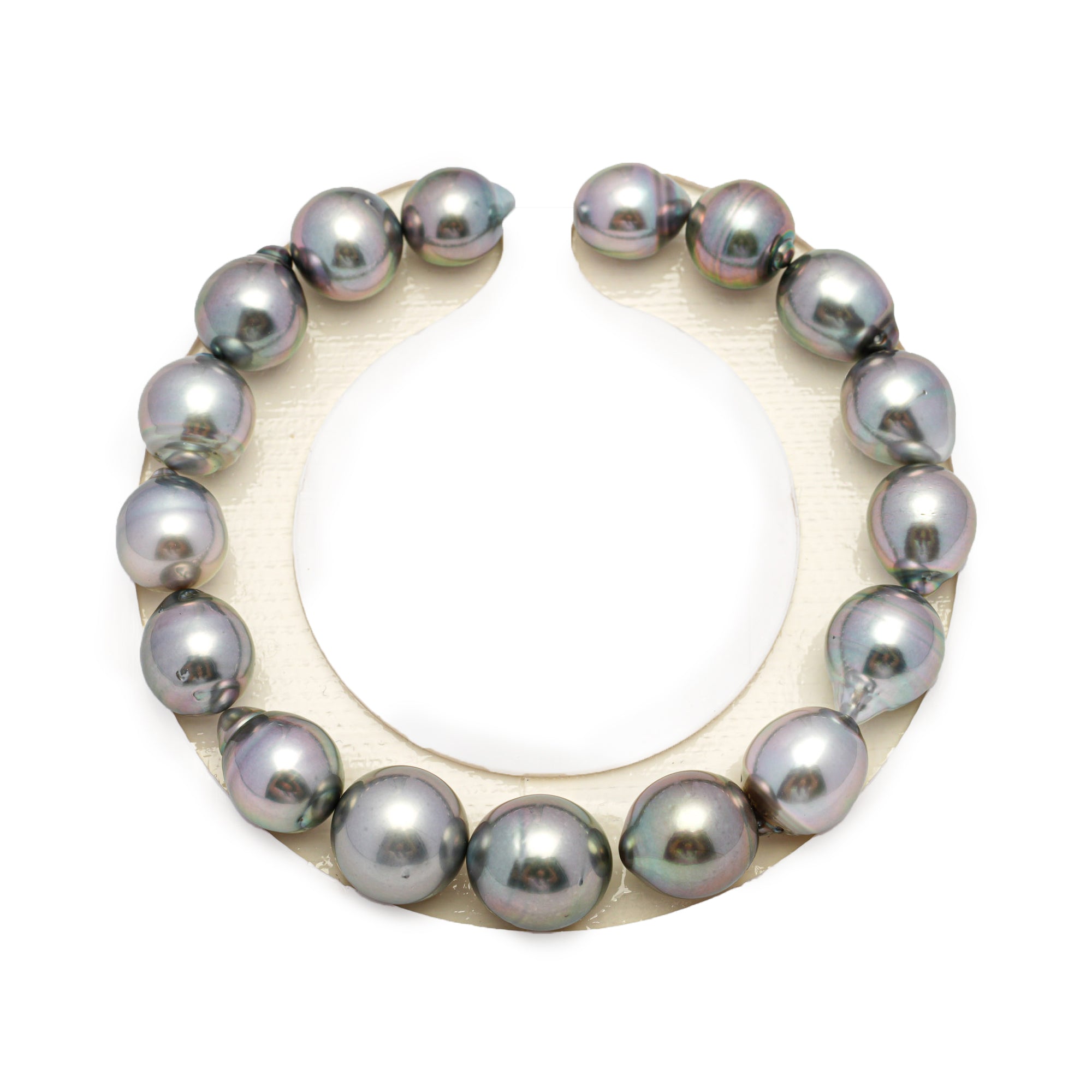 17pcs "High Luster" Light Cherry 8-11mm - SB AAA Quality Tahitian Pearl Bracelet BR2238 HL3