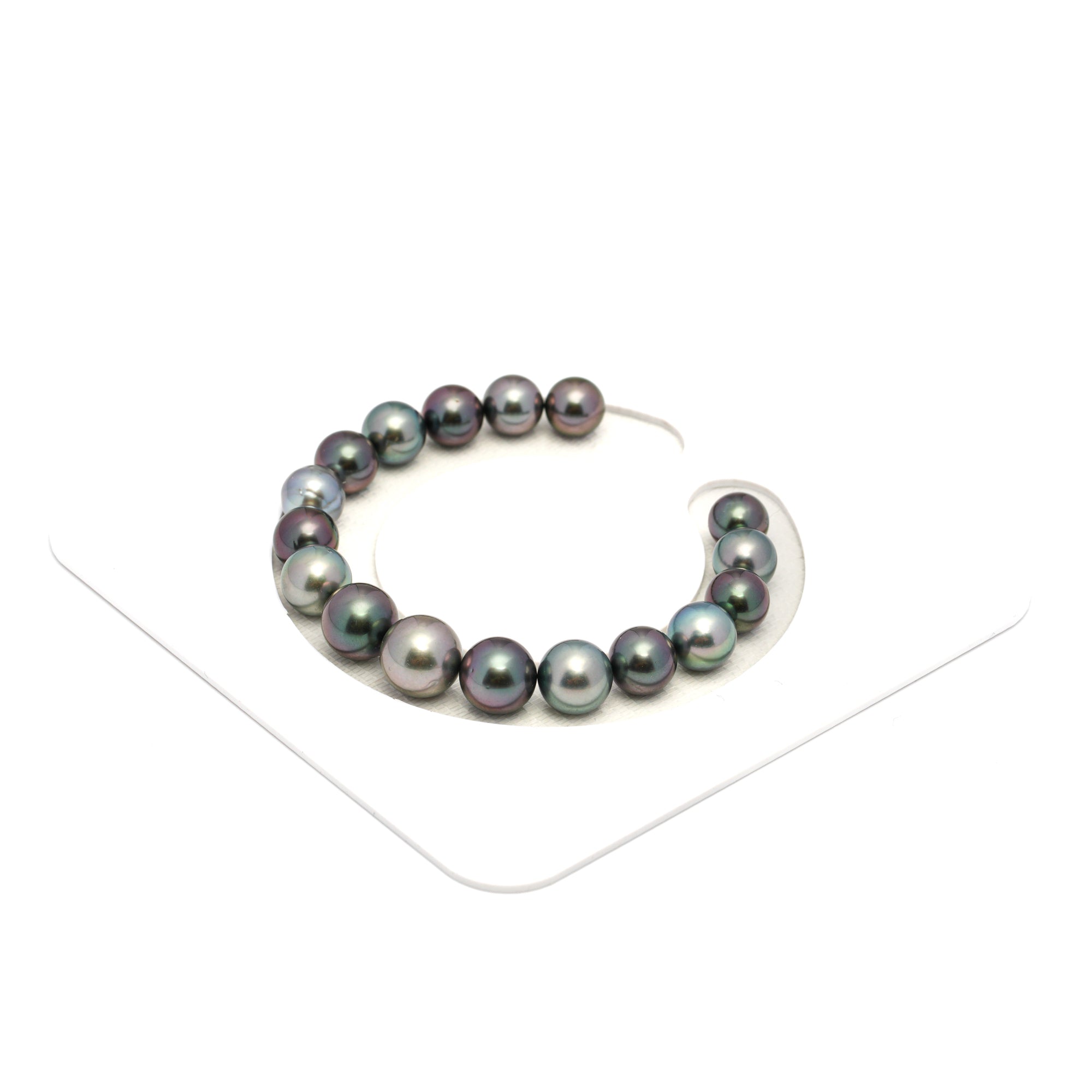 17pcs Multicolor 8-11mm - SR AAA/AA Quality Tahitian Pearl Bracelet BR2255
