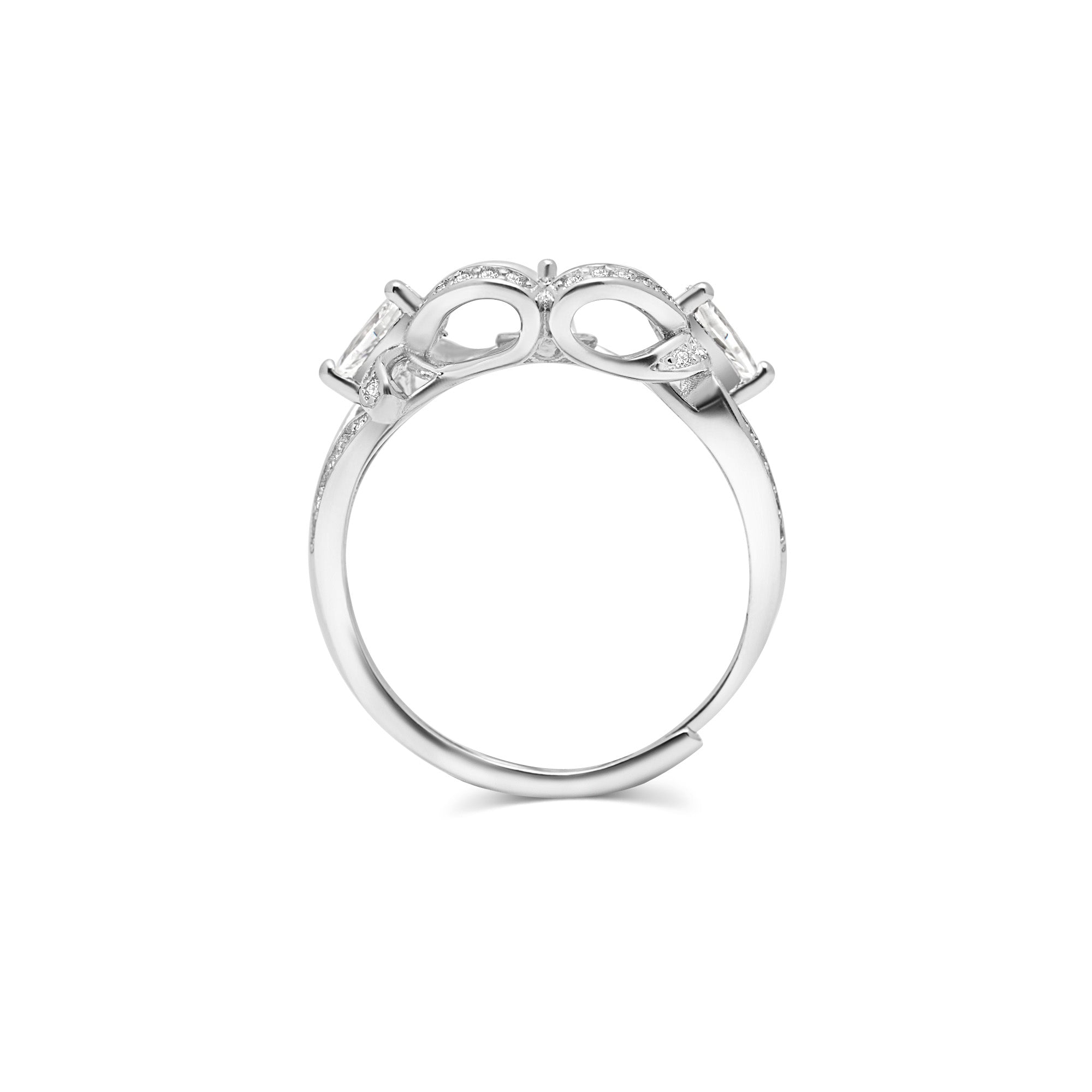 Adjustable Ring 925 Silver for pearl SC526