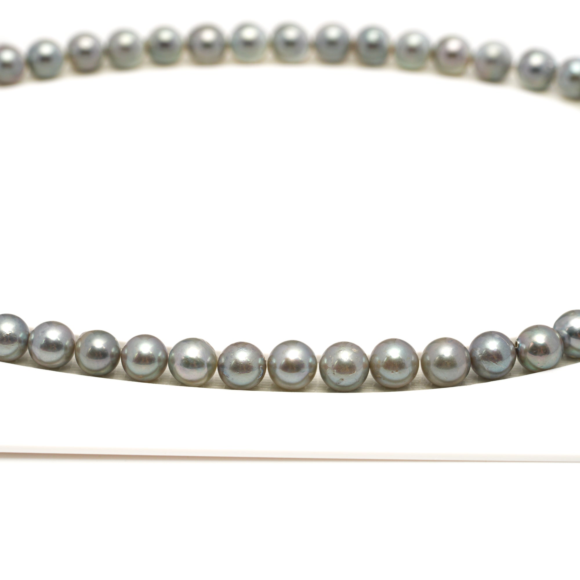 53pcs Akoya Pearl "High Luster" Silver Mix 7-7.9mm - SB/NR AA/A Quality Necklace AKNL1755 CMA1