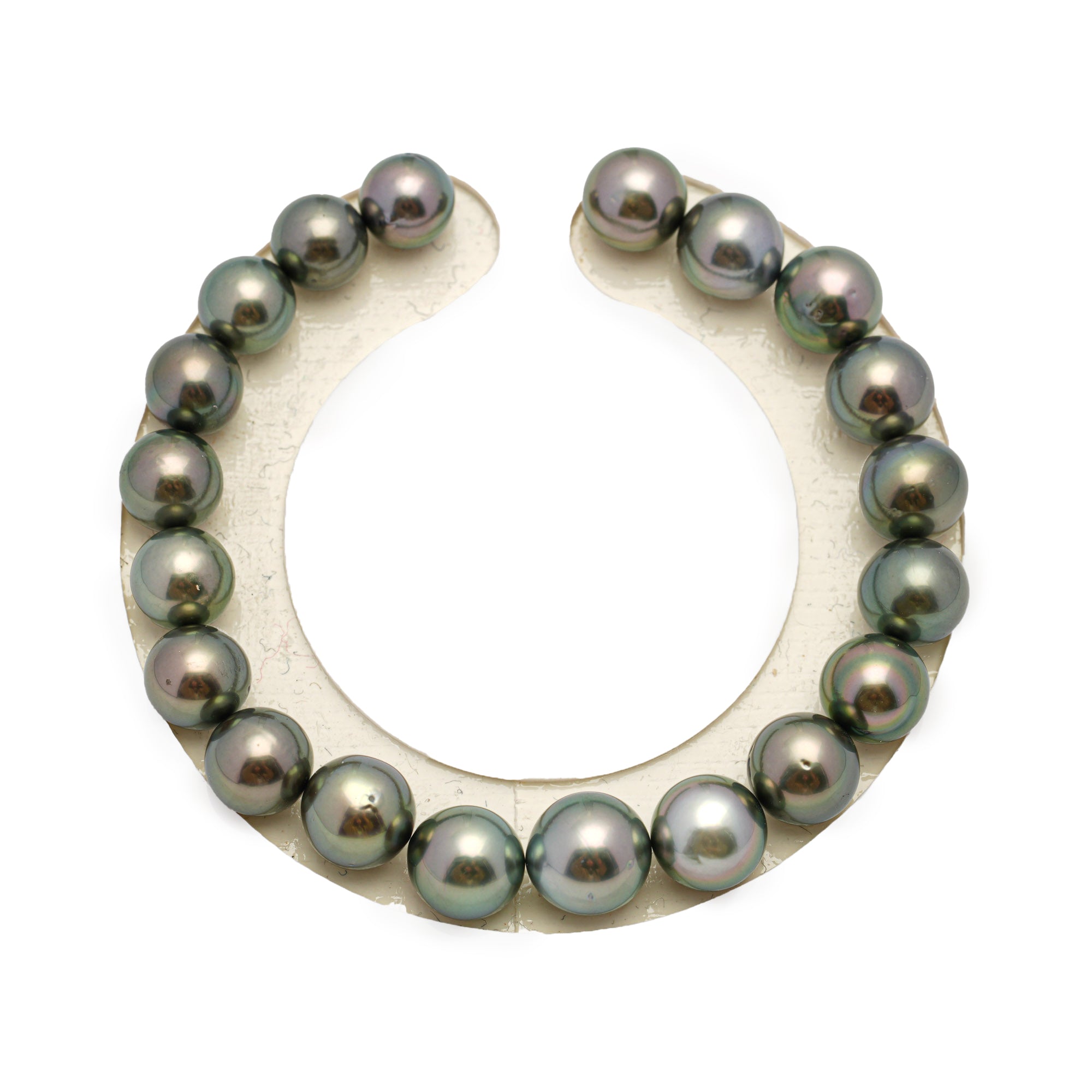 20pcs Green 8-10mm - SR/NR AAA/AA Quality Tahitian Pearl Bracelet BR2217 OR10