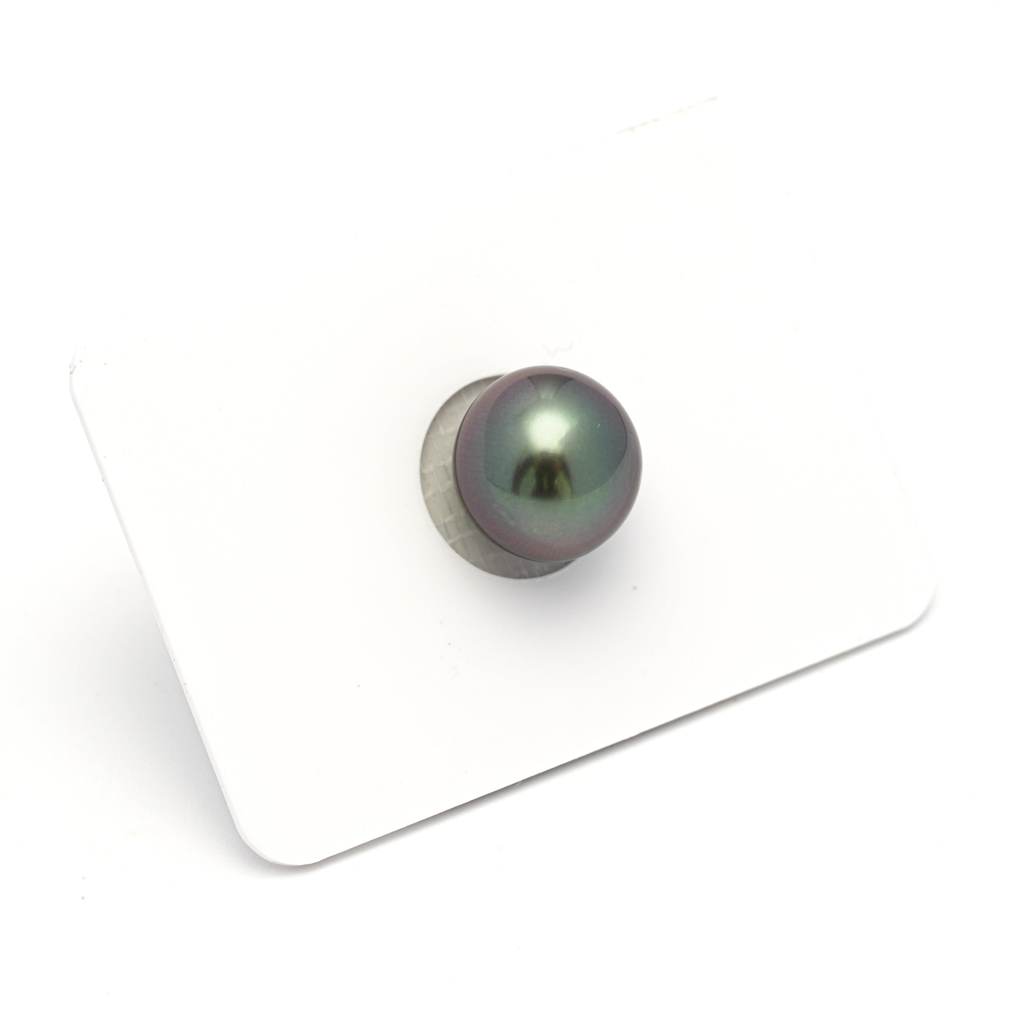 1pcs "High Luster" Aubergine 11.2mm - NR AA Quality Tahitian Pearl Single LP2230 OR12