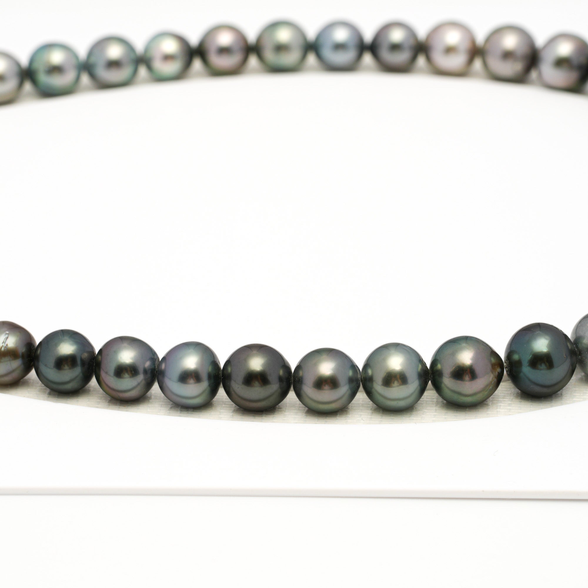 41pcs Multicolor 8-13mm - SB/NR AAA/AA Quality Tahitian Pearl Drilled Necklace NL1729 WF1
