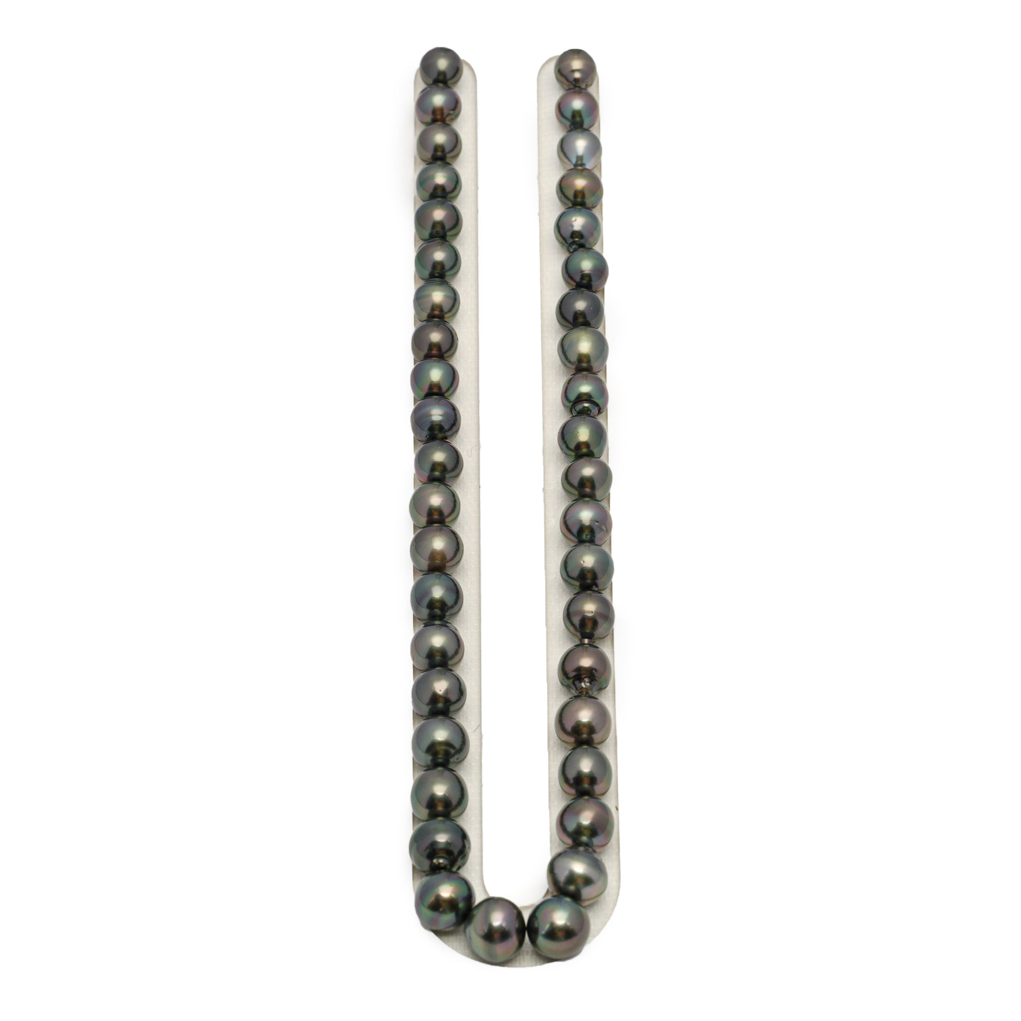 41pcs Dark 9-12mm - SB AA/AAA Quality Tahitian Pearl Necklace NL1641 HL3
