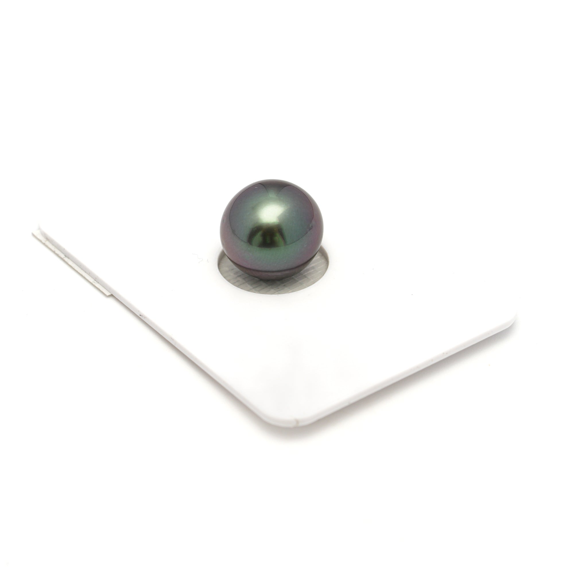 1pcs "High Luster" Aubergine 11.2mm - NR AA Quality Tahitian Pearl Single LP2230 OR12