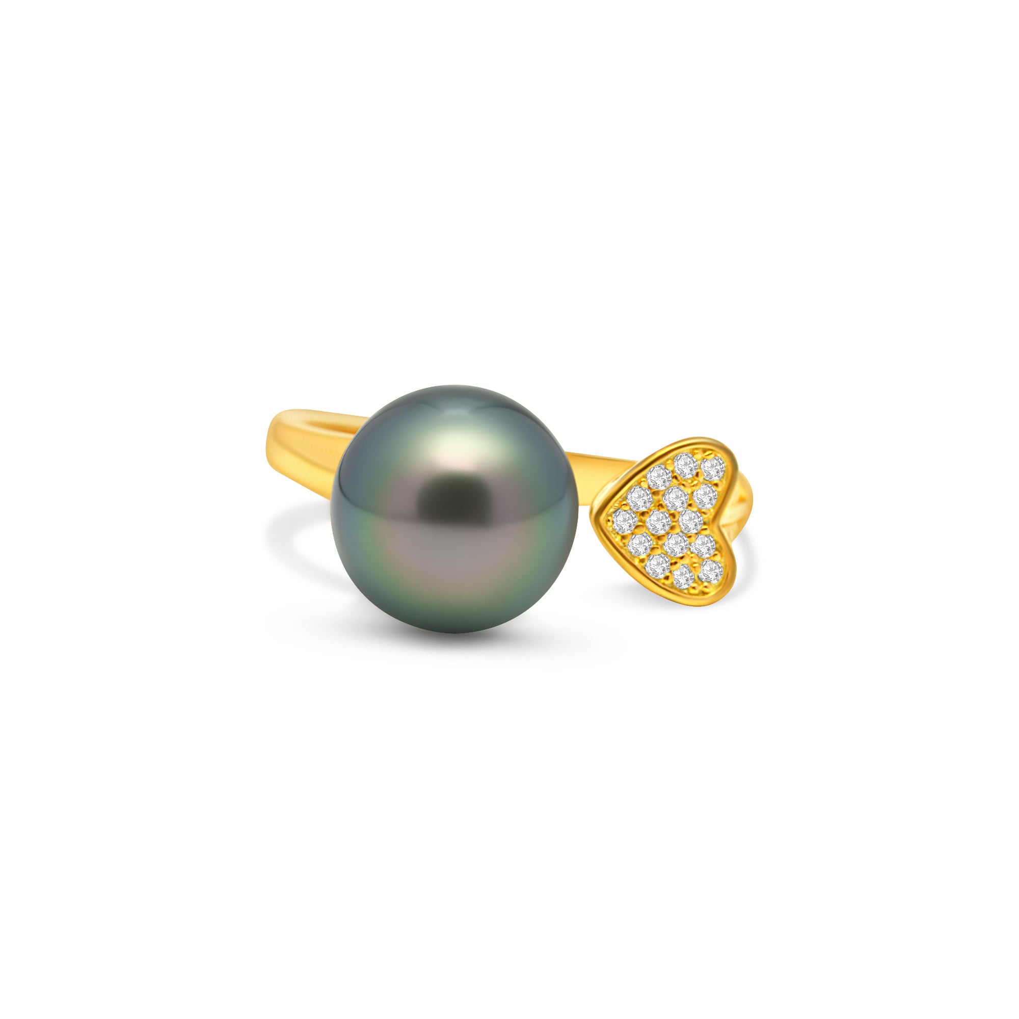 1pcs Tahitian Pearl Ring 925 Silver SHM1823 OR6