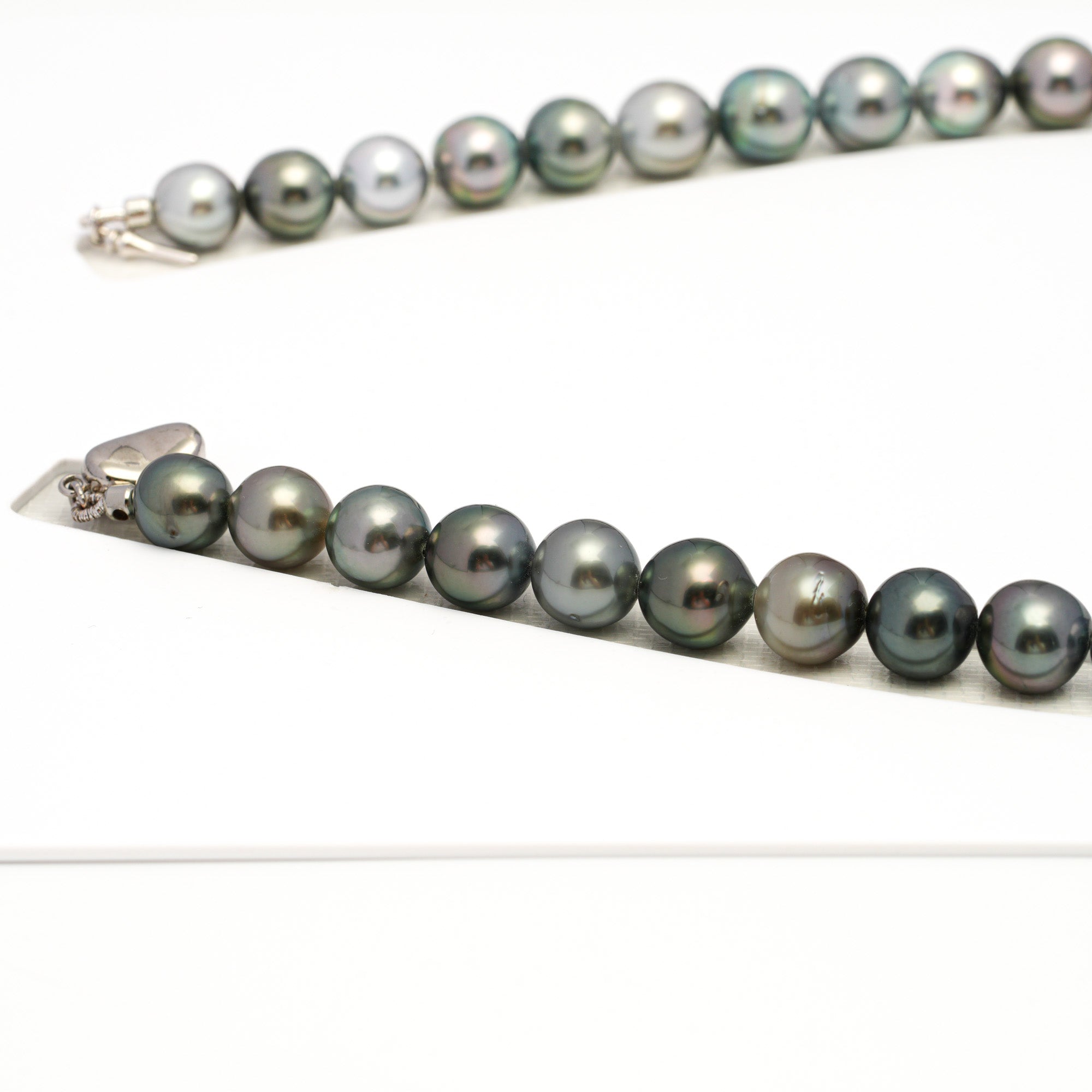 41pcs Multicolor 8-13mm - SB/NR AAA/AA Quality Tahitian Pearl Drilled Necklace NL1729 WF1